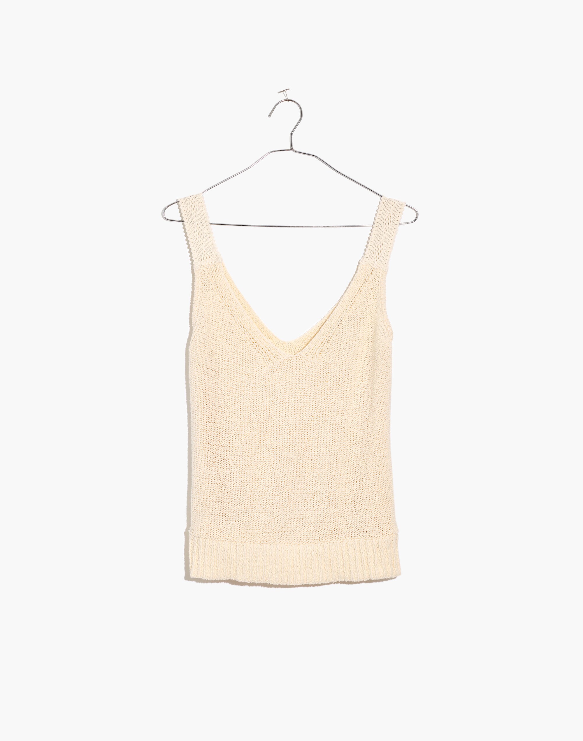 Crochet-Strap Sweater Tank