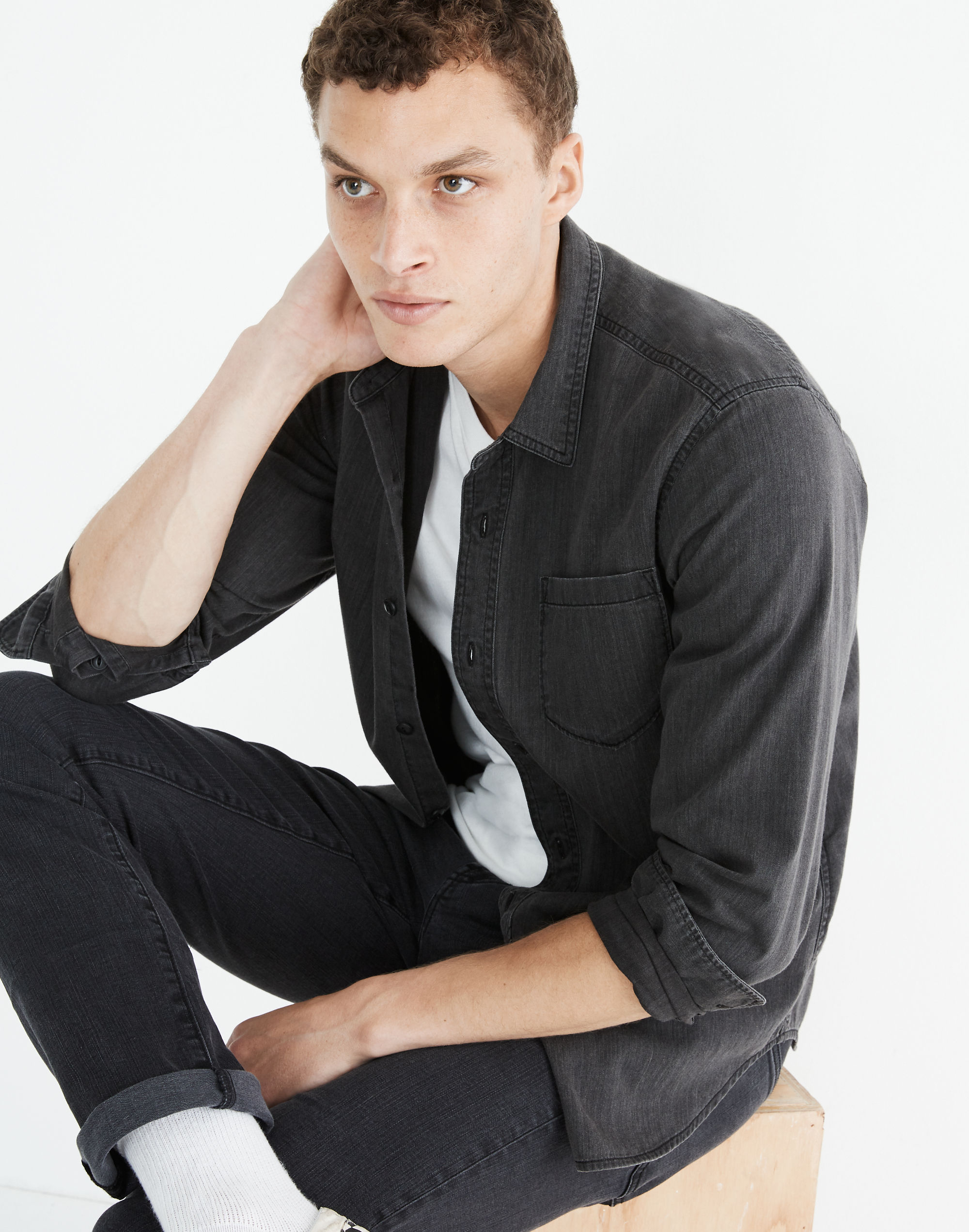 Denim Perfect Shirt in Cutler Wash