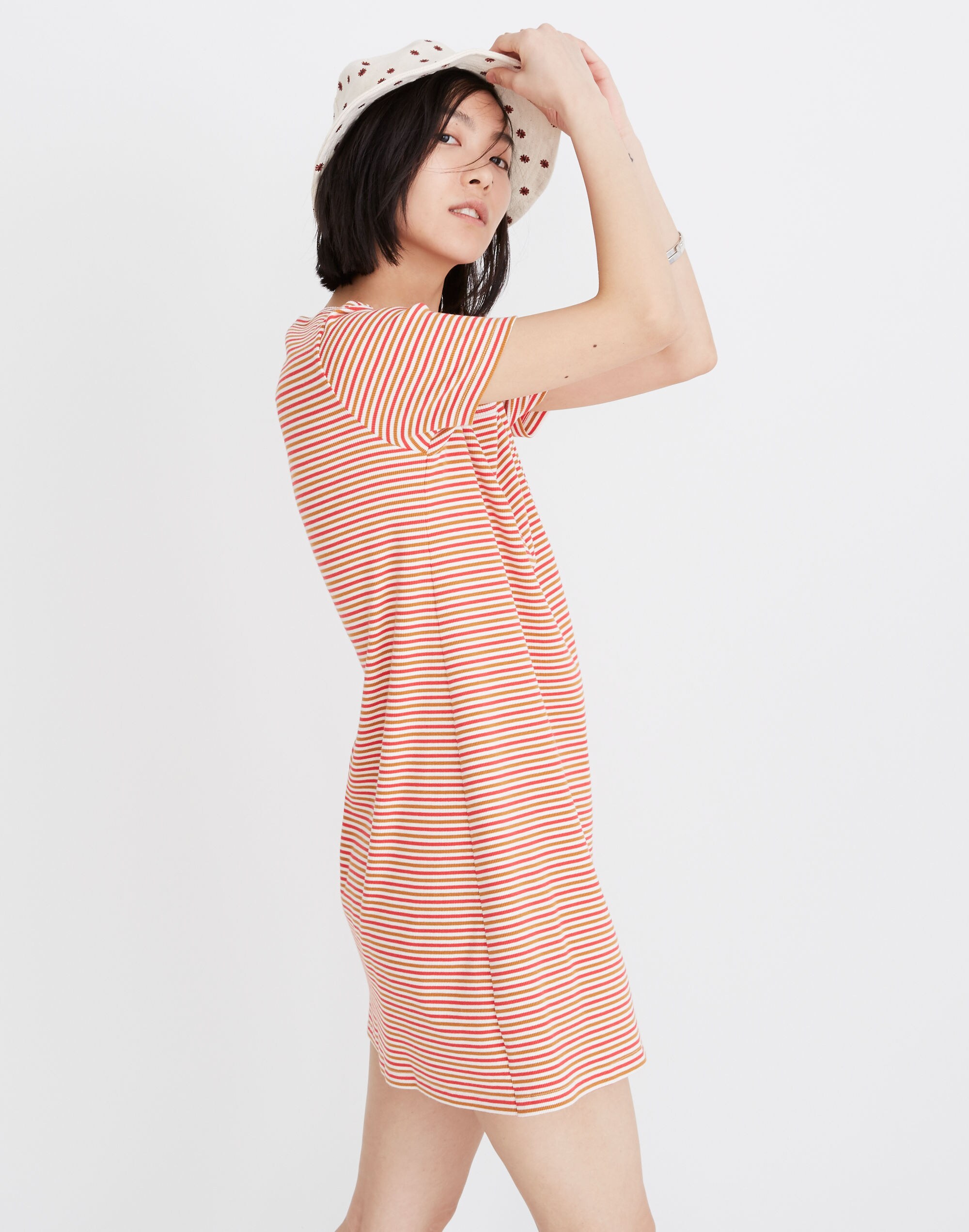 Swingy Tee Dress in Stripe