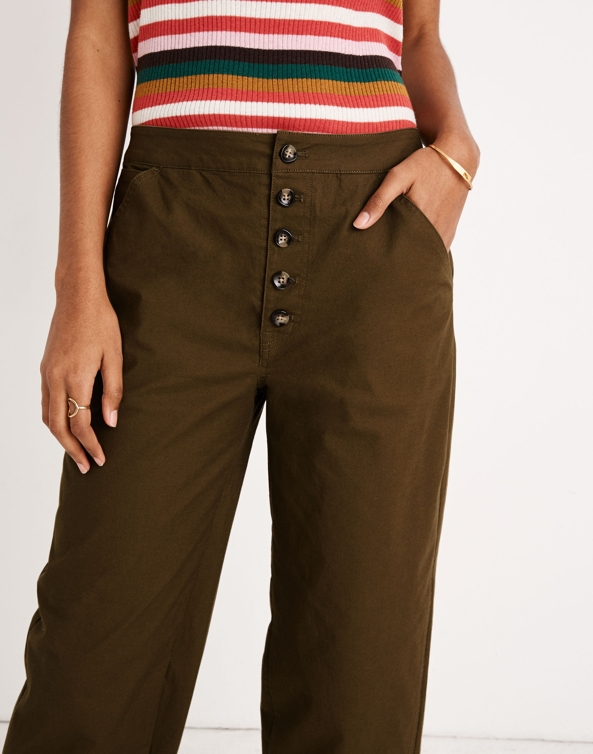 Greenwich Relaxed Pants: Button-Front Edition
