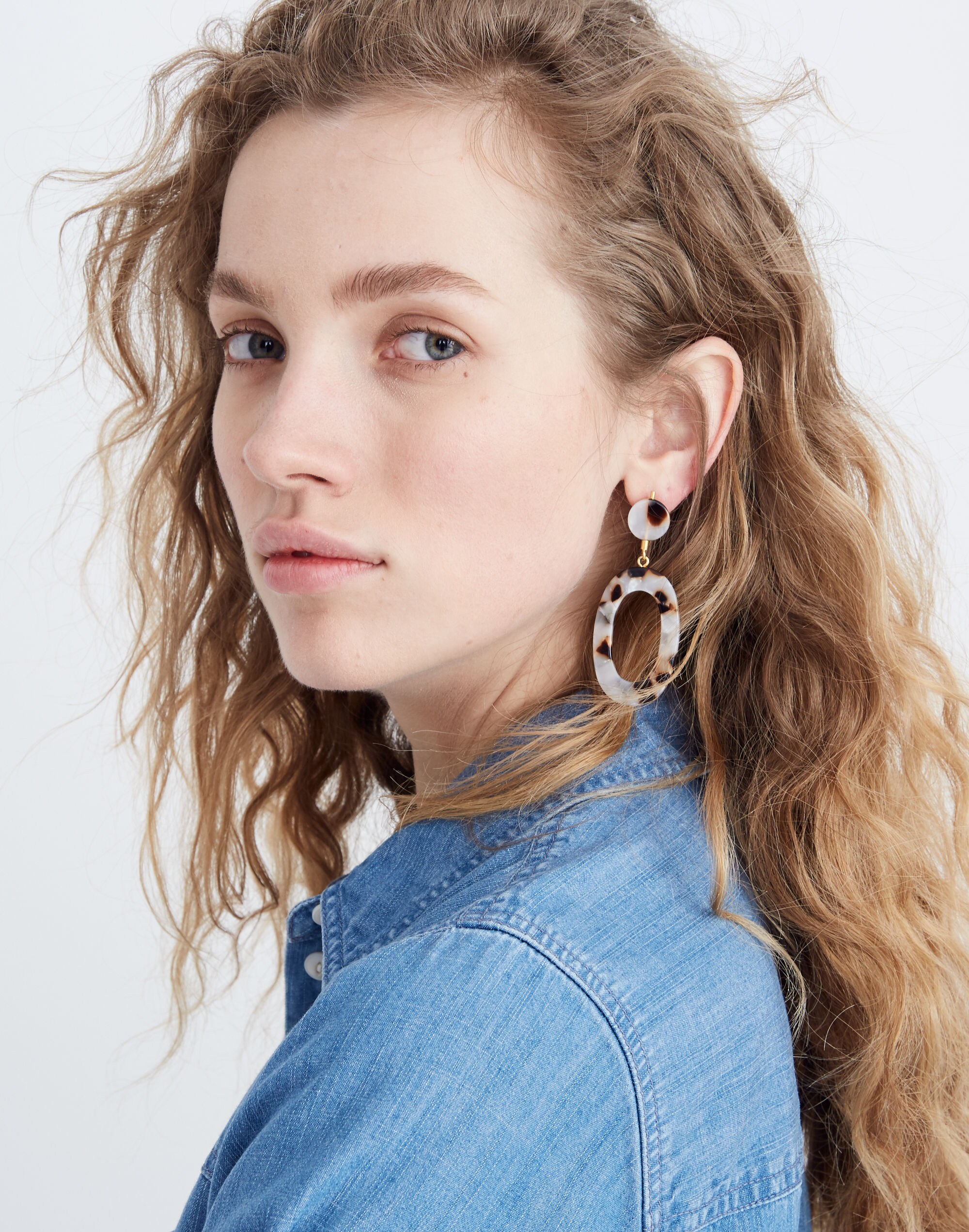 Oval Statement Earrings