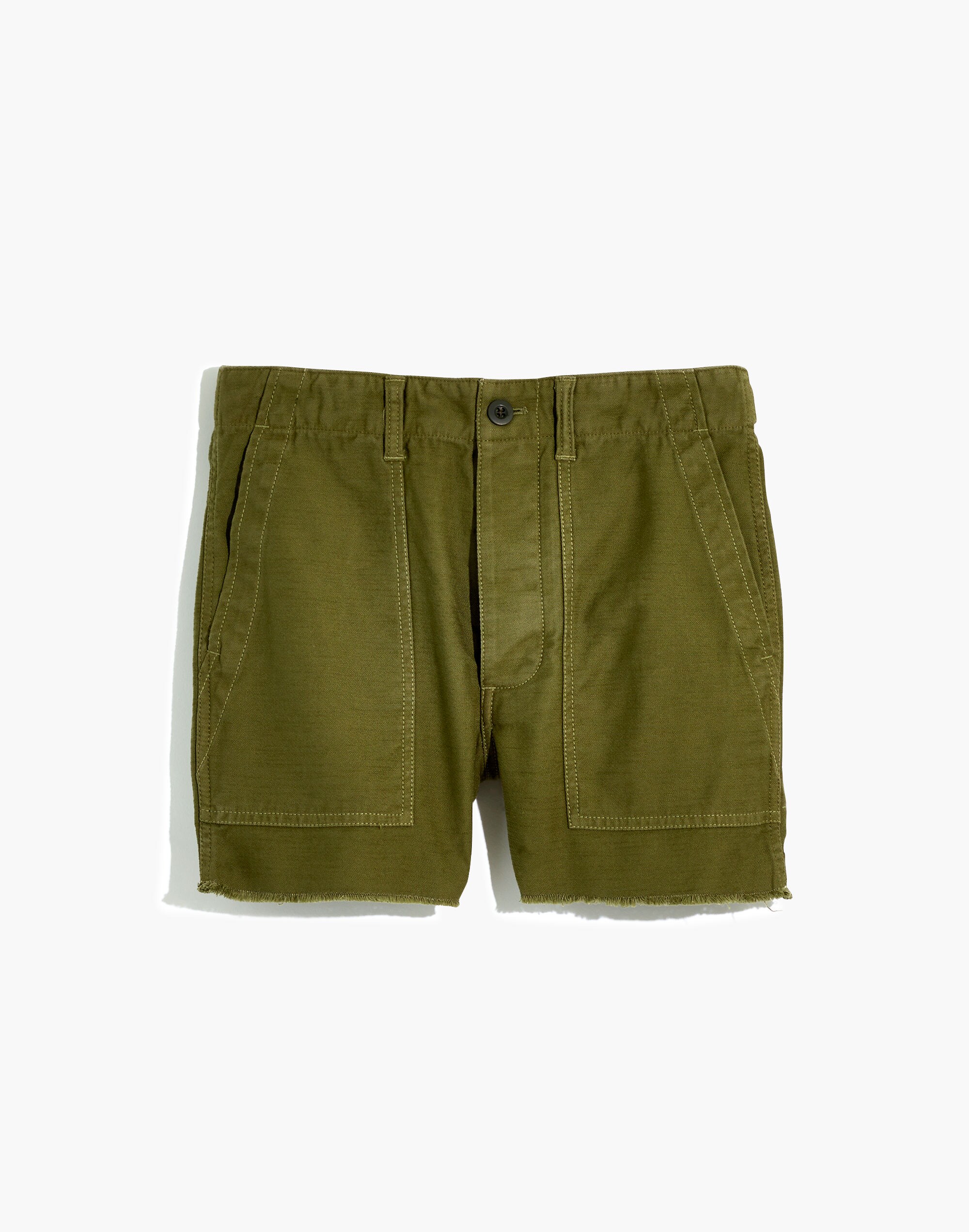 High-Rise Cargo Shorts