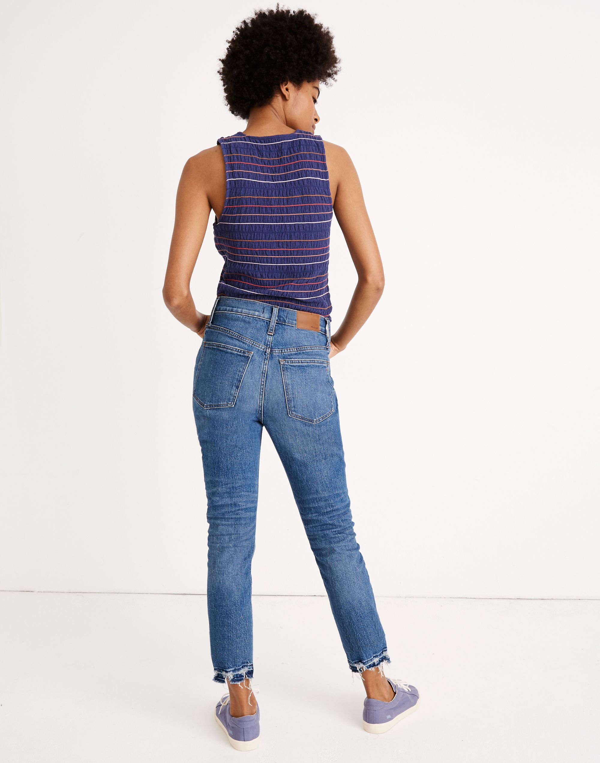 The High-Rise Slim Boyjean in Melbourne Wash