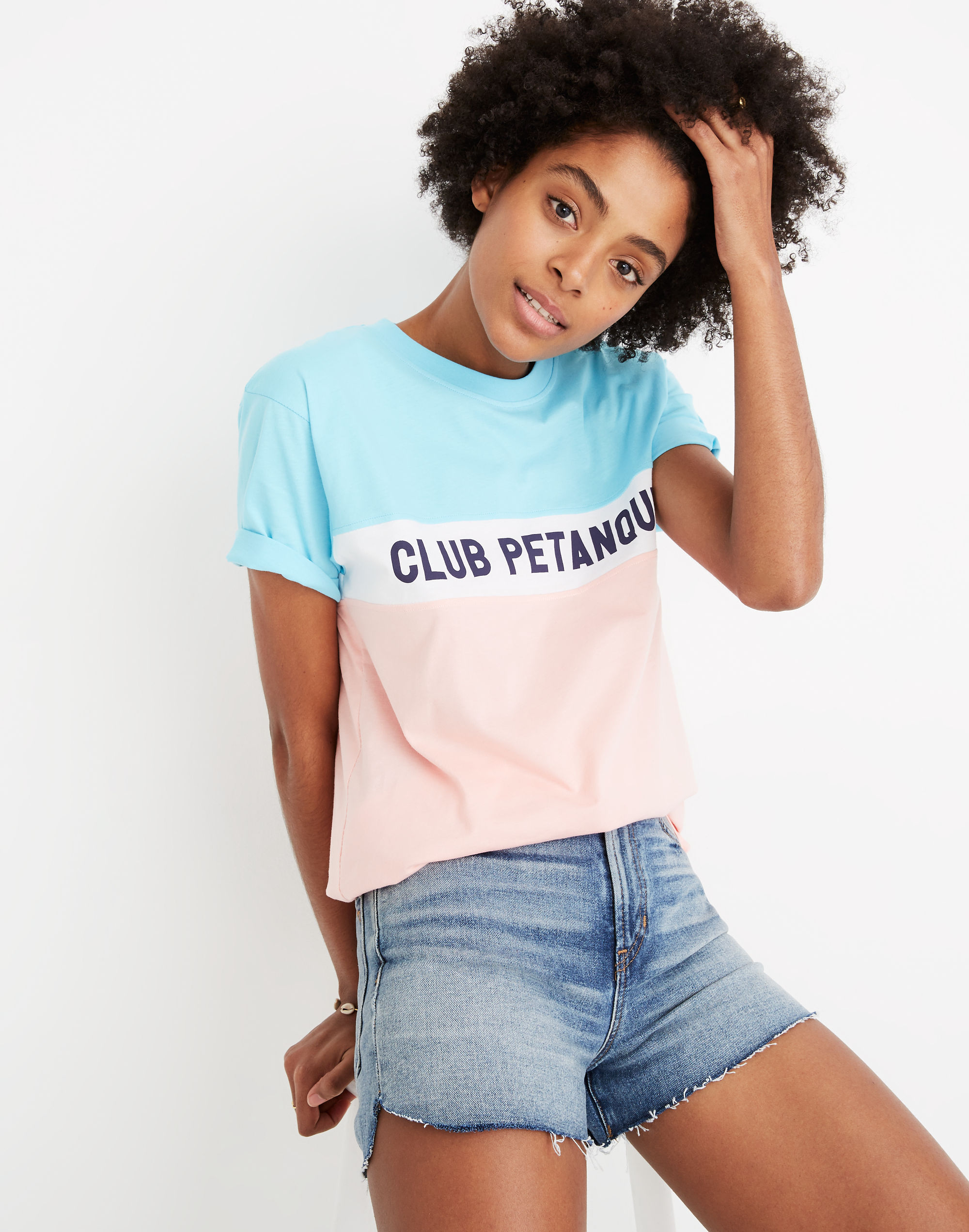 madewell x club petanque&trade; tricolore tee