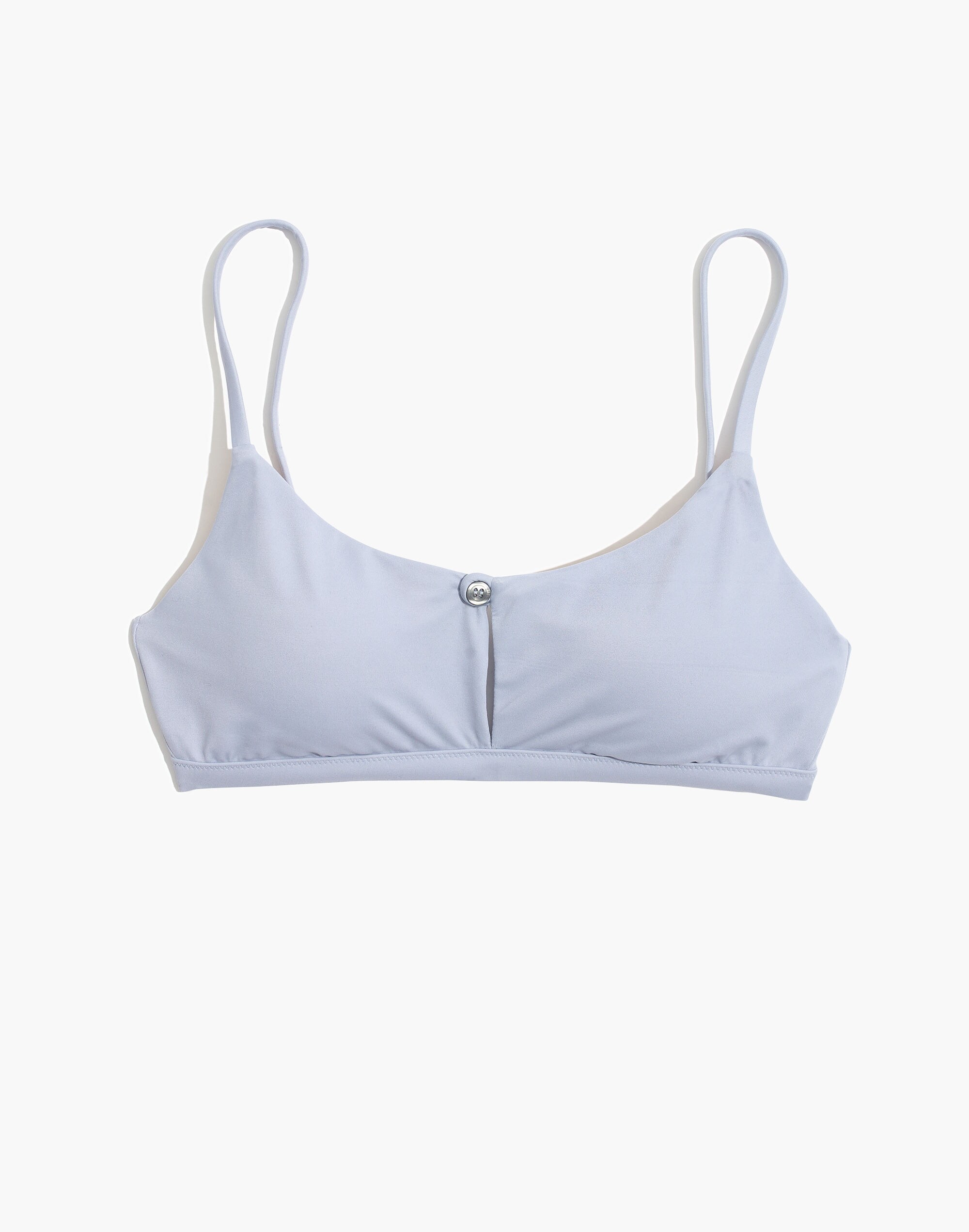 Madewell Second Wave Button-Front Bikini Top