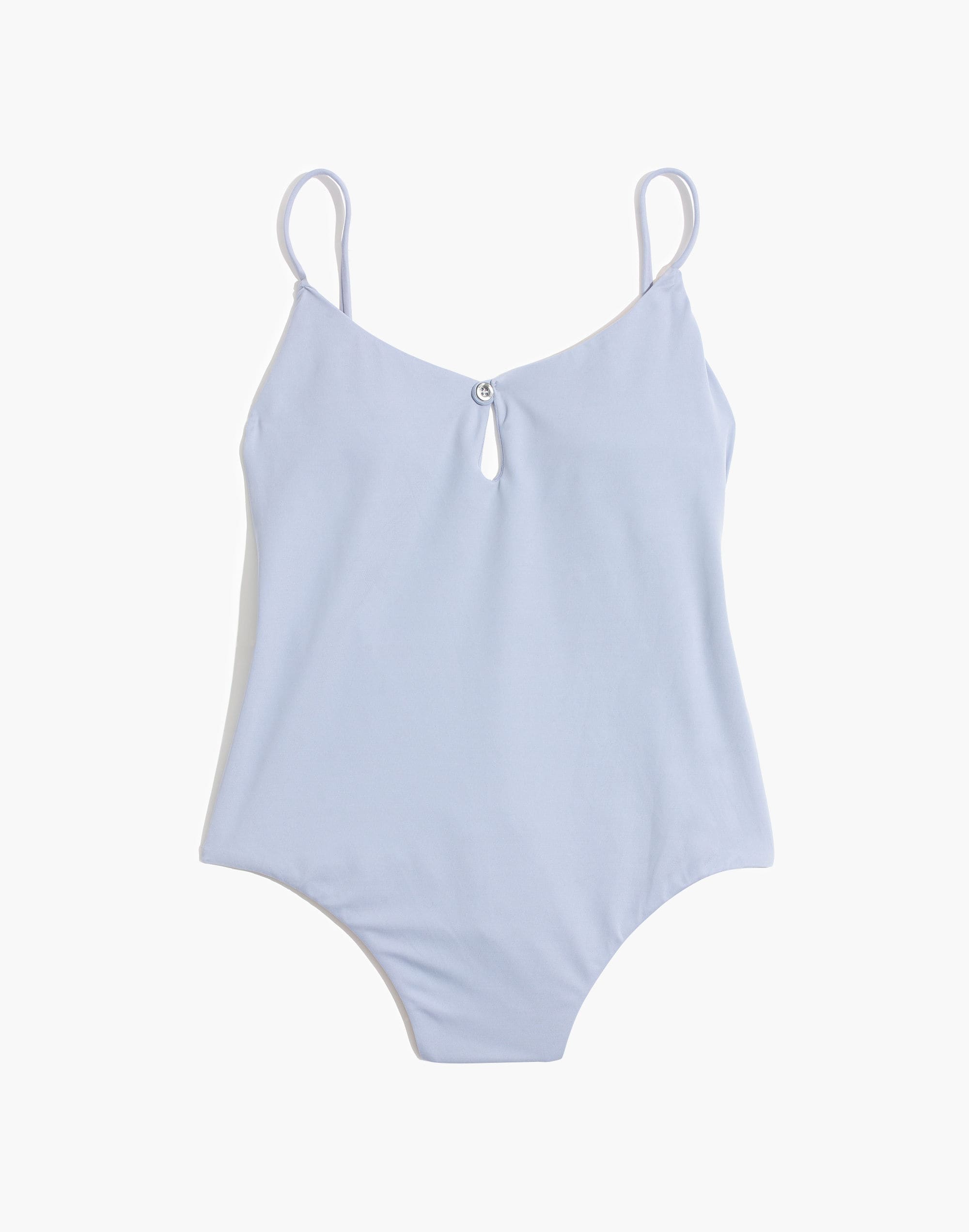 Madewell Second Wave Button-Front One-Piece Swimsuit
