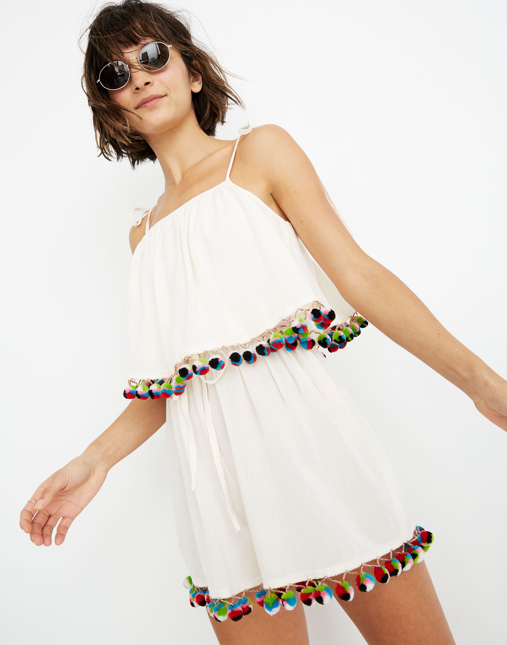 Pom-Pom Cover-Up Romper