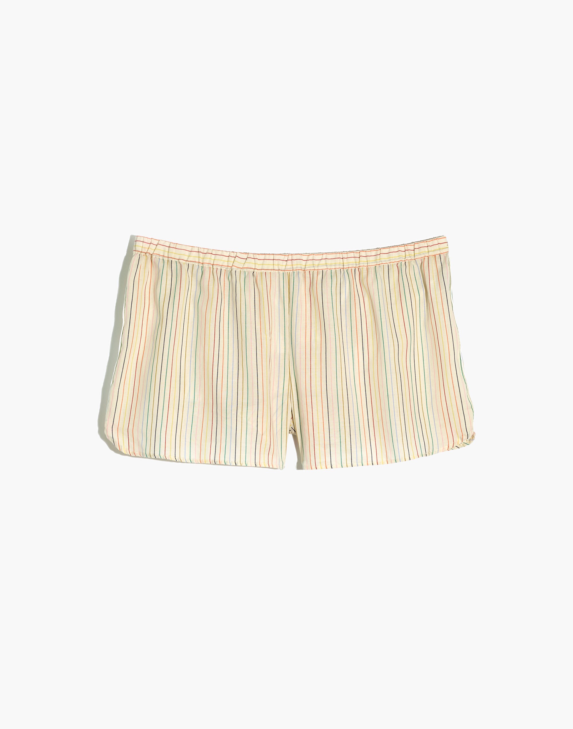 Bedtime Pajama Shorts in Rainbow Stripe
