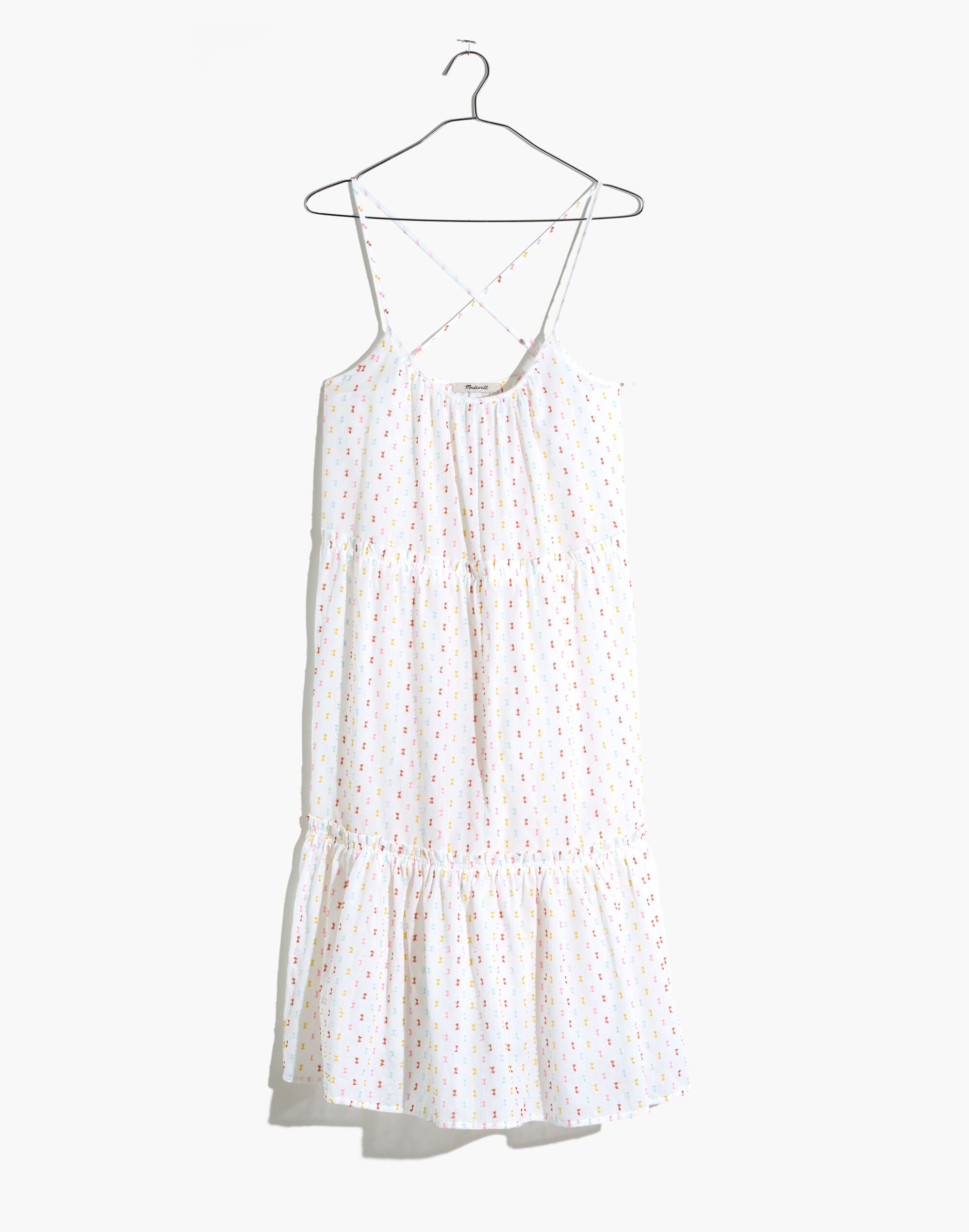 Tiered Cover-Up Dress in Rainbow Clipdot