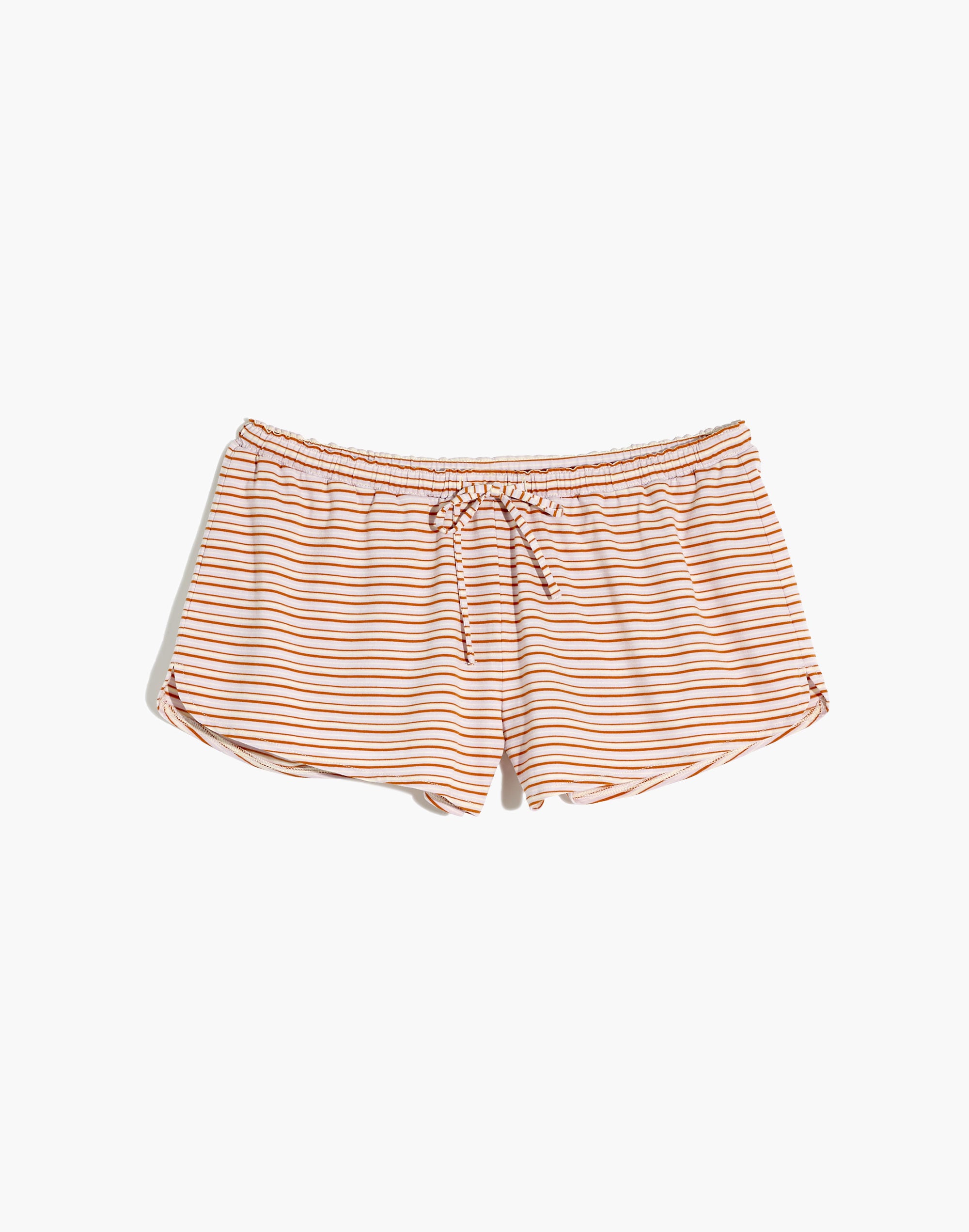 Striped Knit Pajama Shorts
