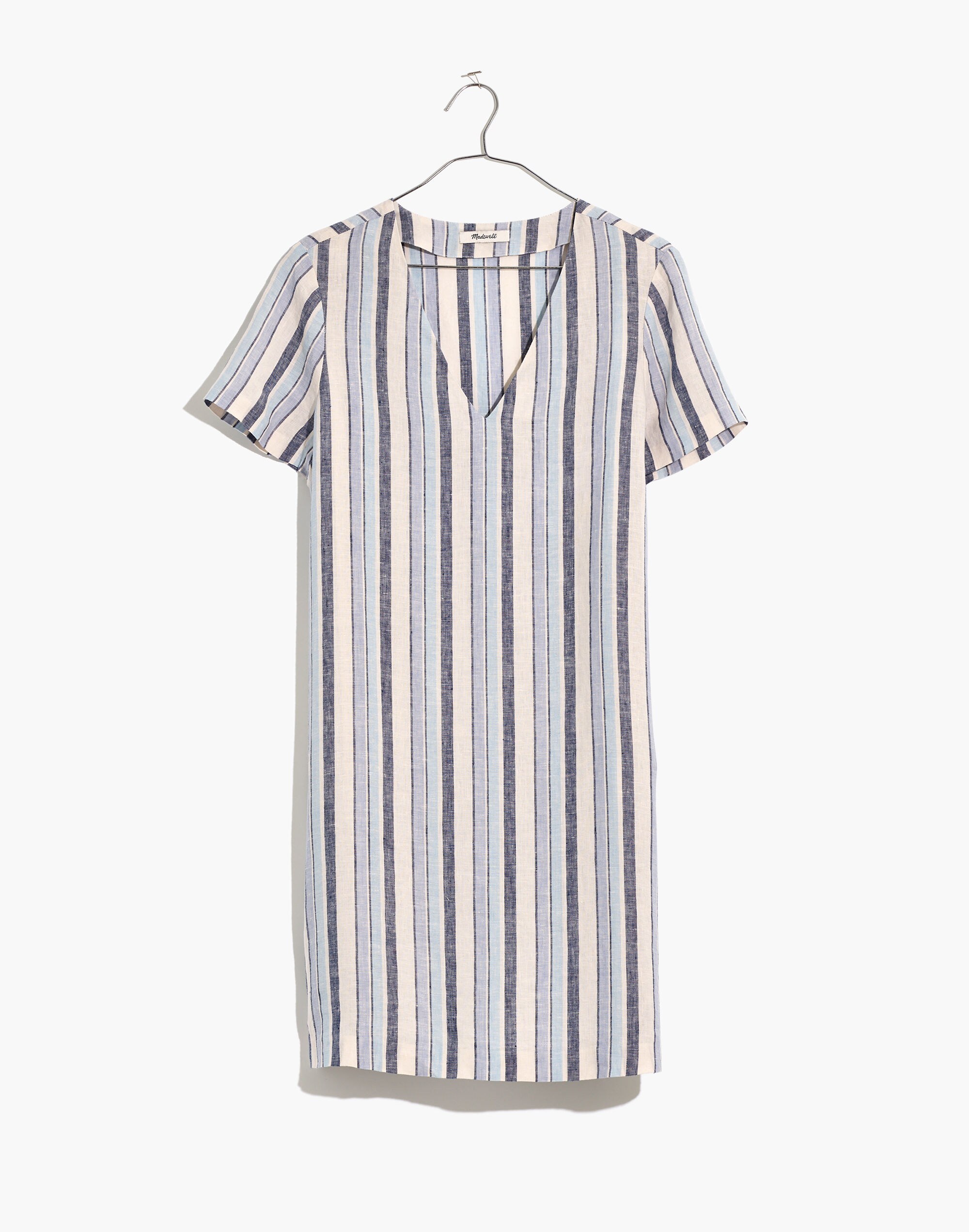 Linen Side-Button Easy Dress