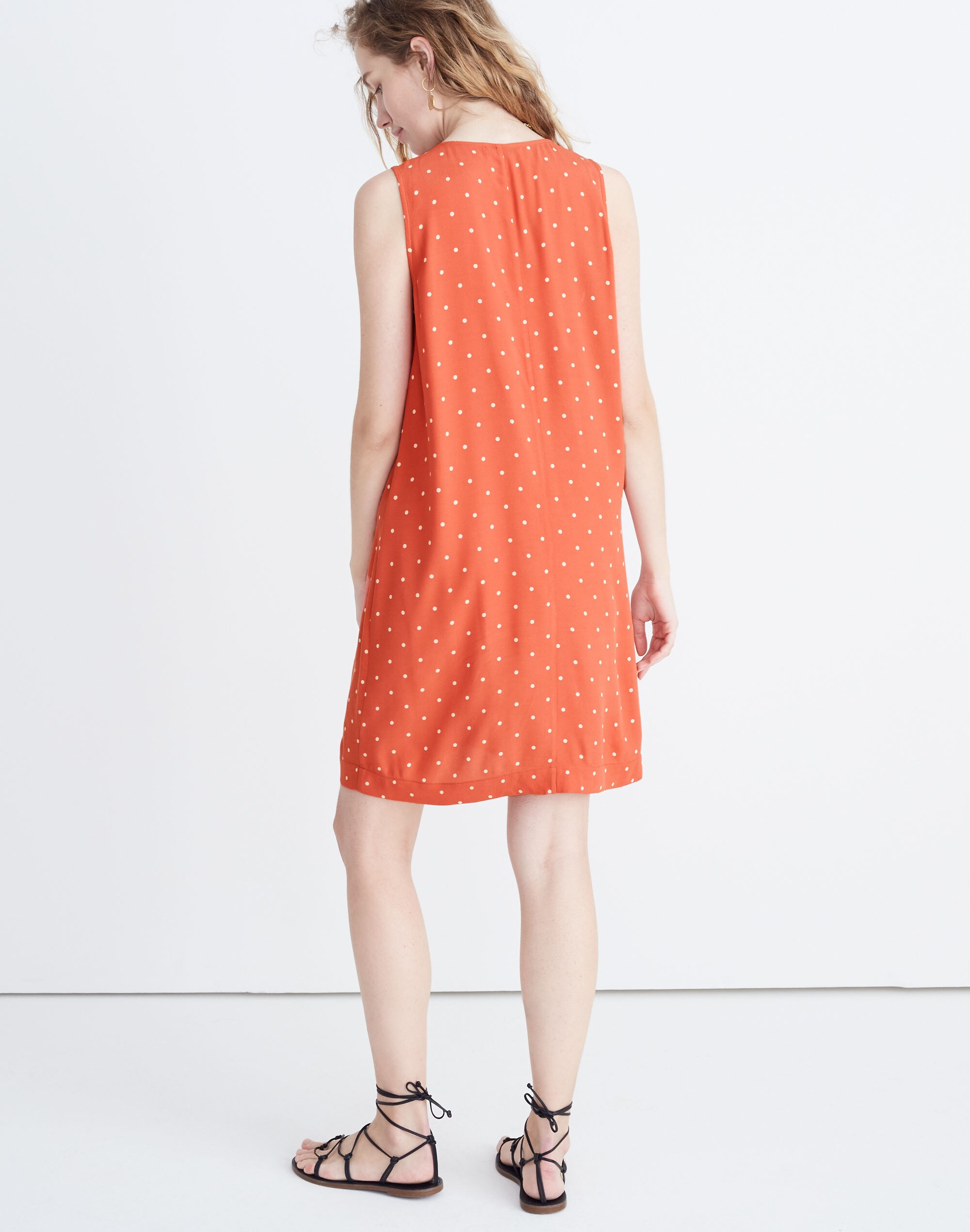 Heather Button-Front Dress in Polka Dot