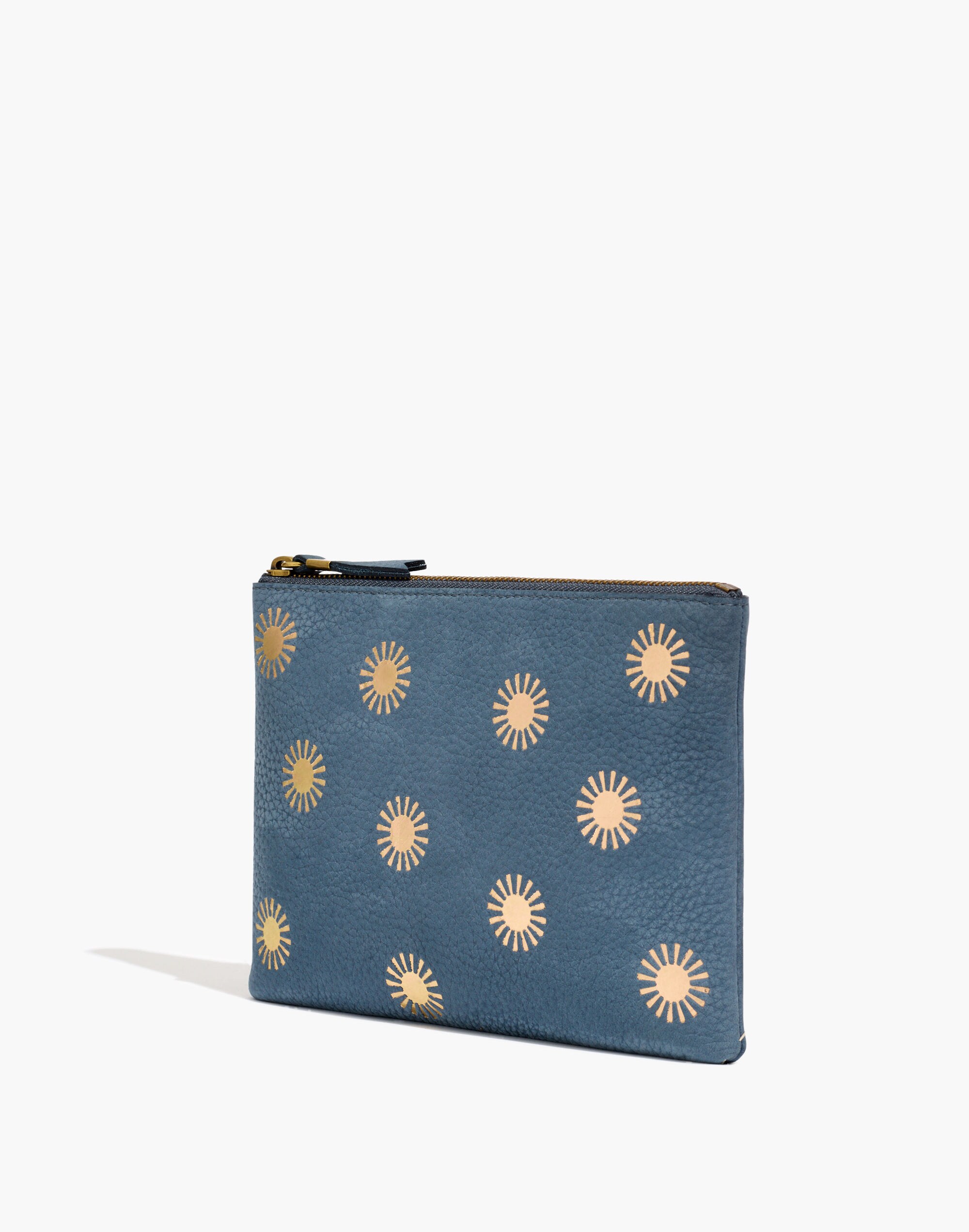 The Leather Pouch Clutch: Sun Stamped Edition