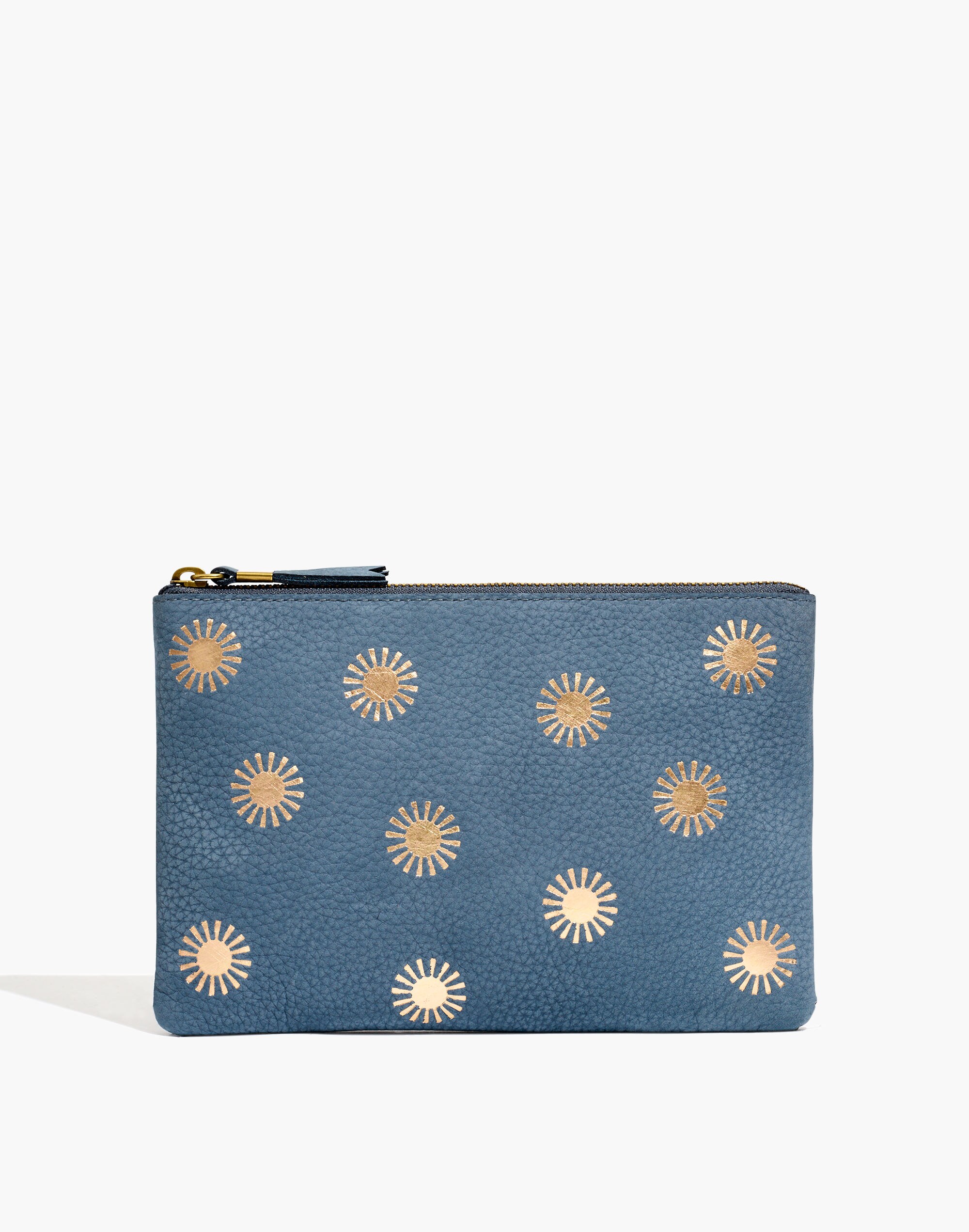 The Leather Pouch Clutch: Sun Stamped Edition