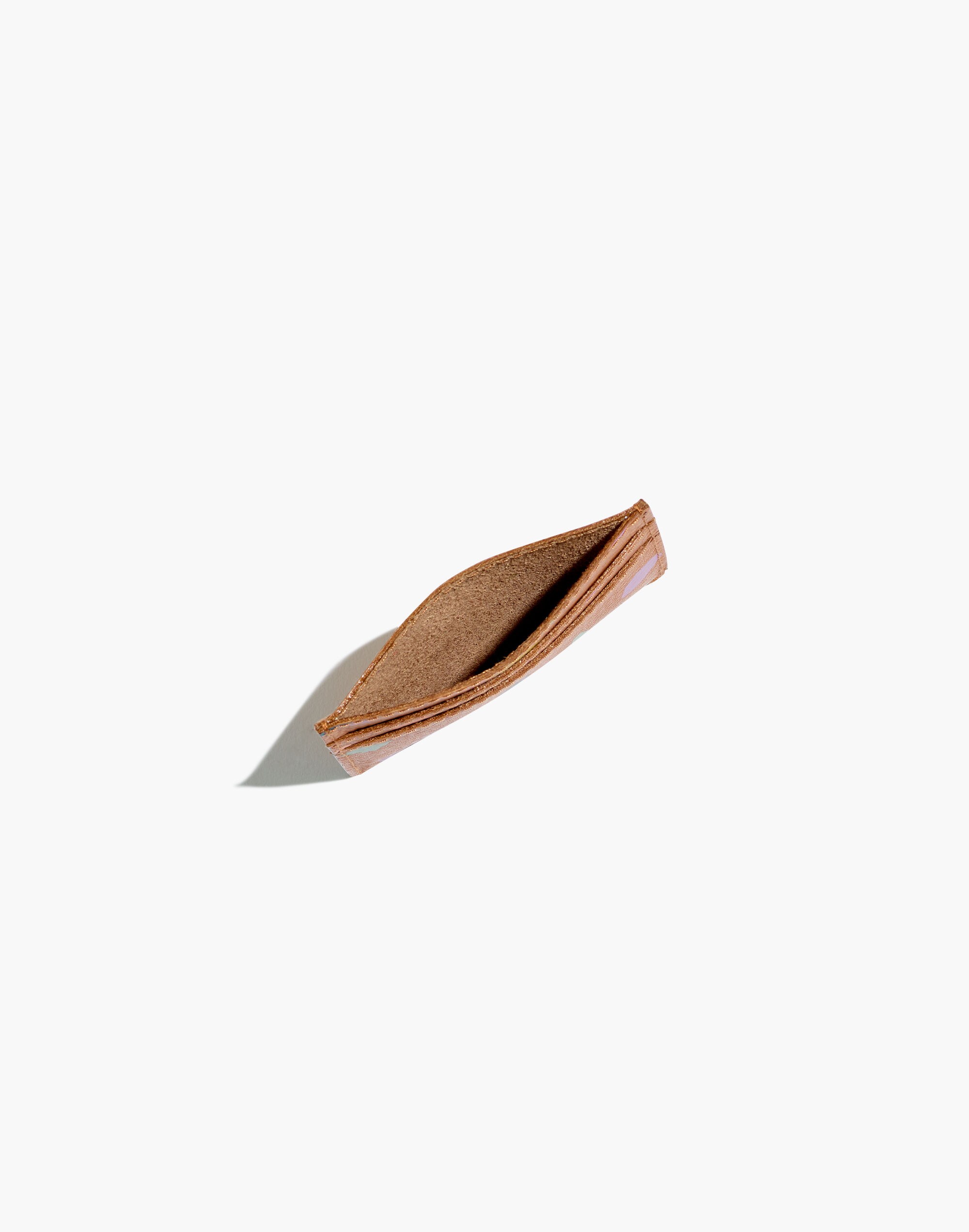 The Leather Card Case in Terrazzo