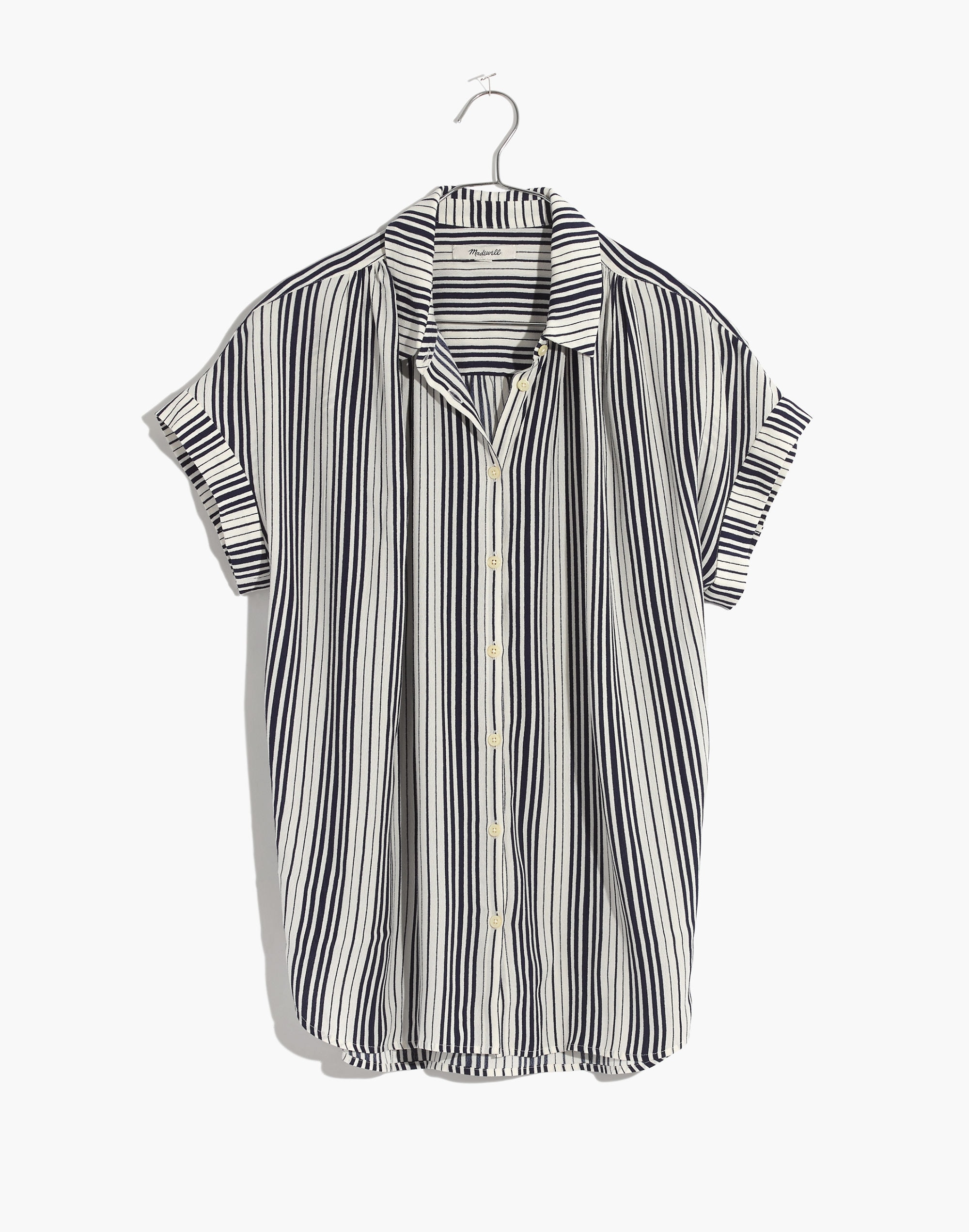 Central Drapey Shirt in Fairborn Stripe