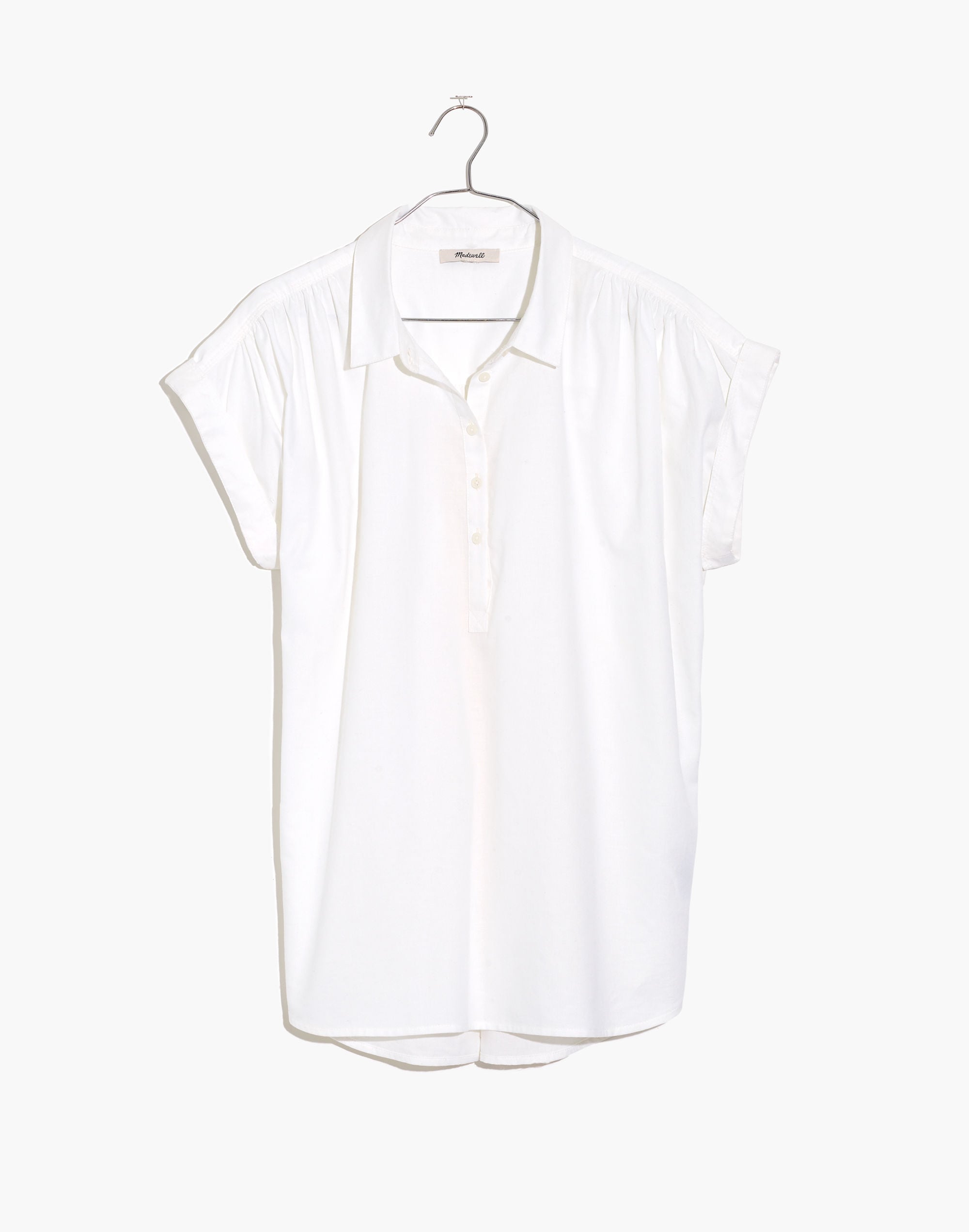 Central Popover Shirt in Eyelet White