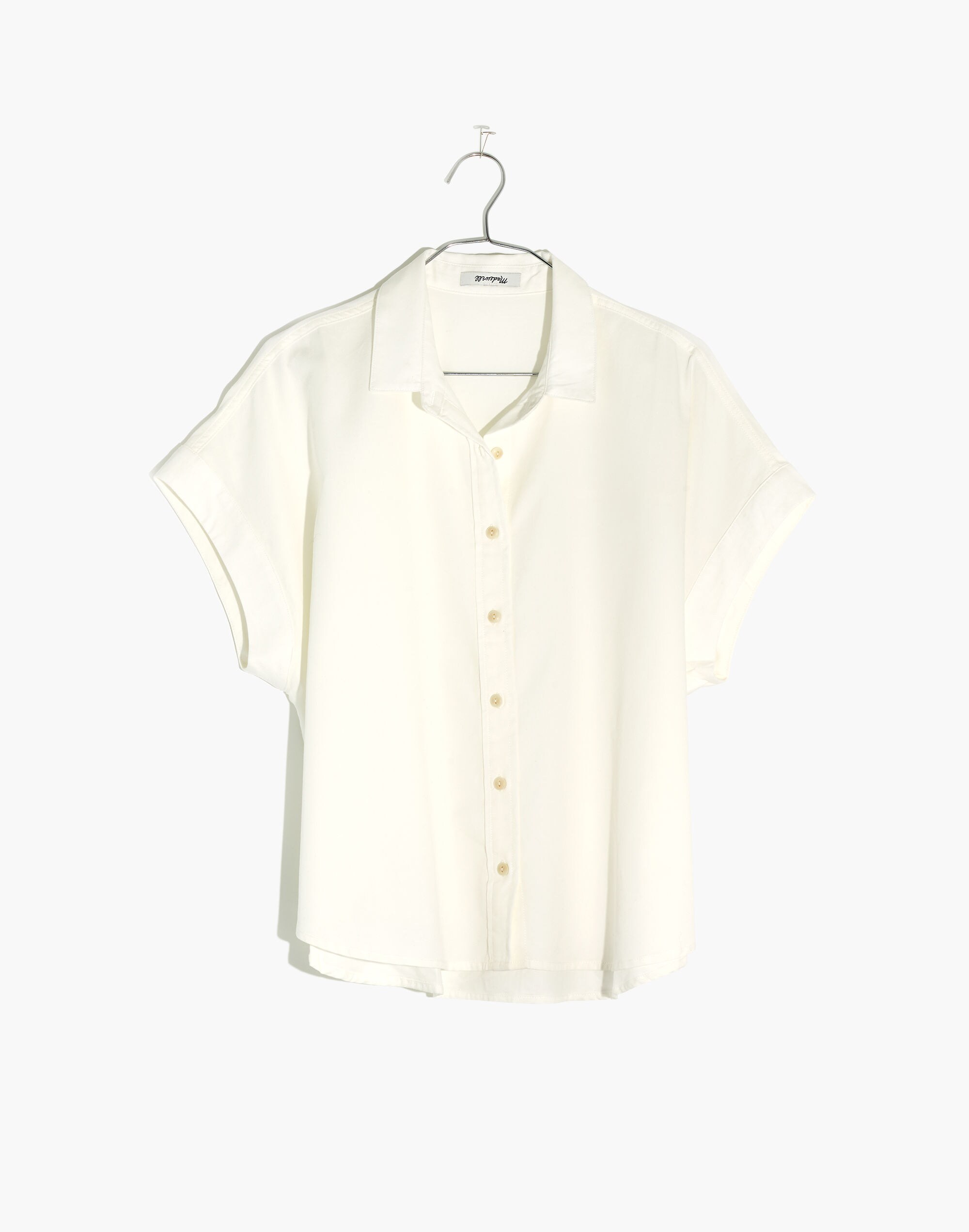 Cropped Button-Down Shirt