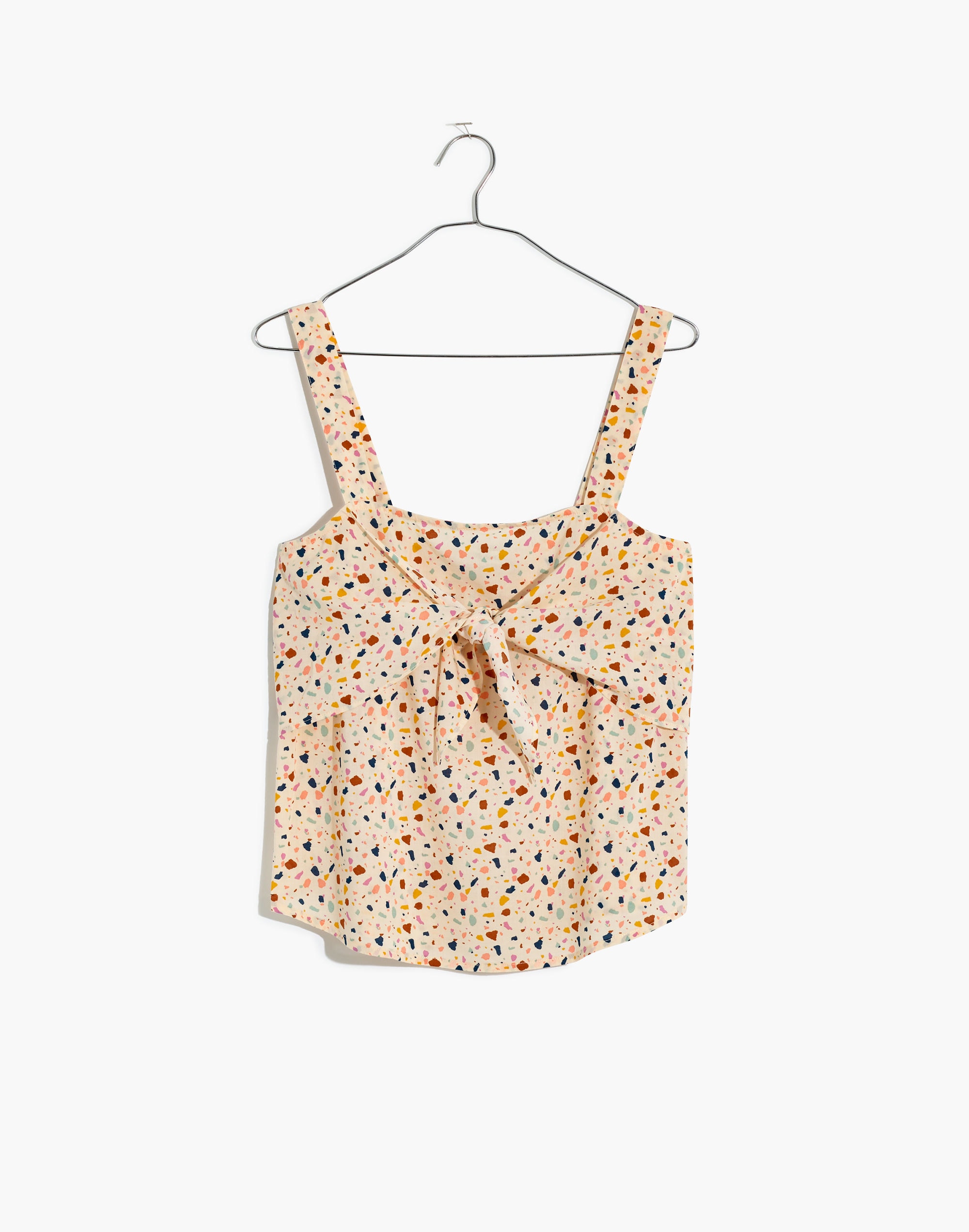 Tie-Front Cami Top in Terrazzo
