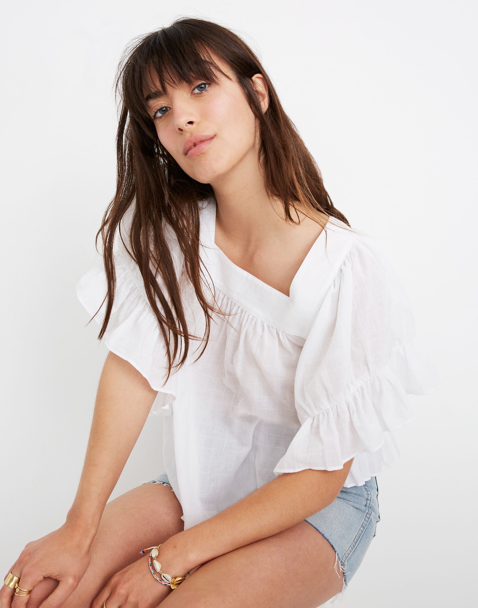 flutter-sleeve butterfly top