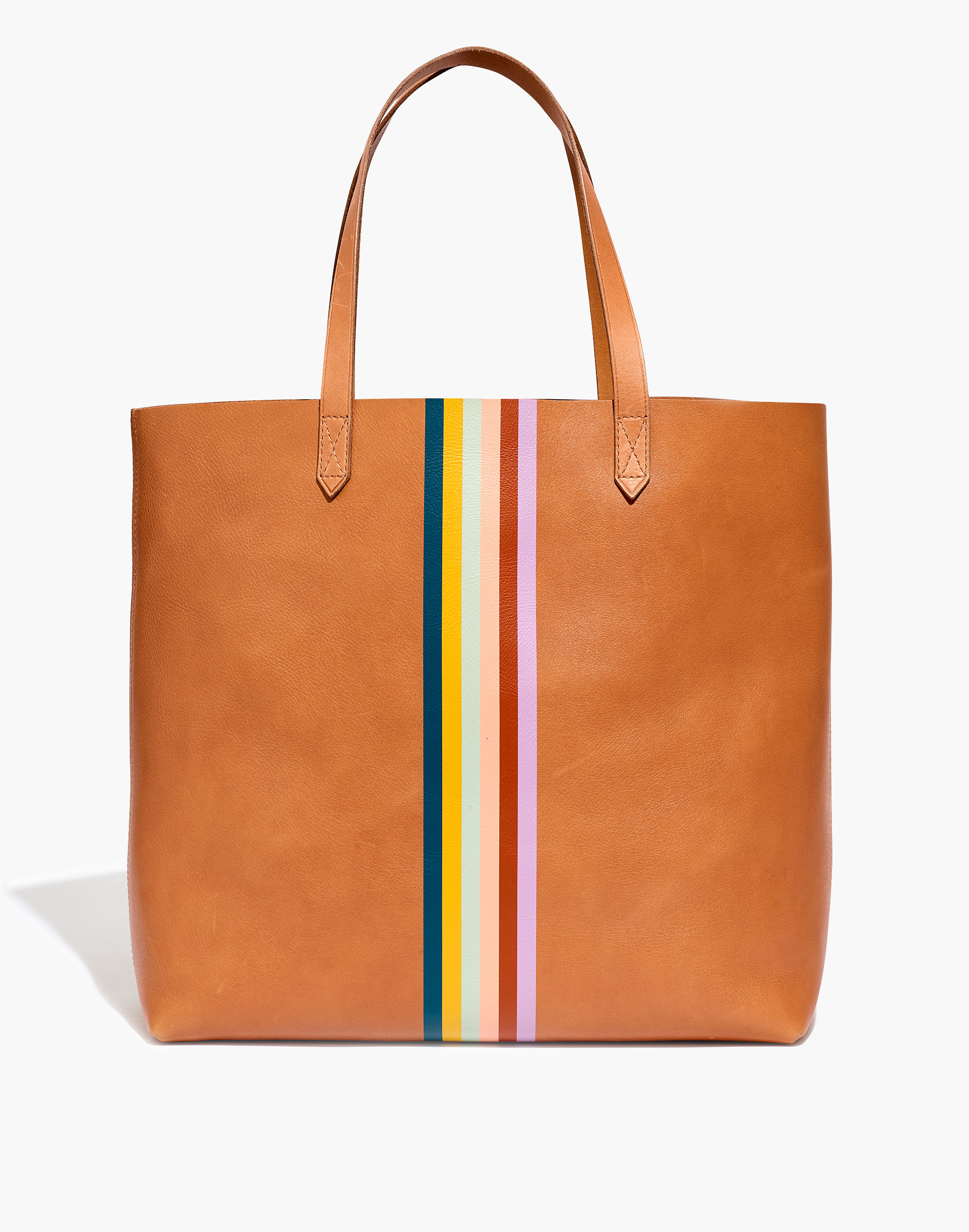 the transport tote: rainbow stripe edition