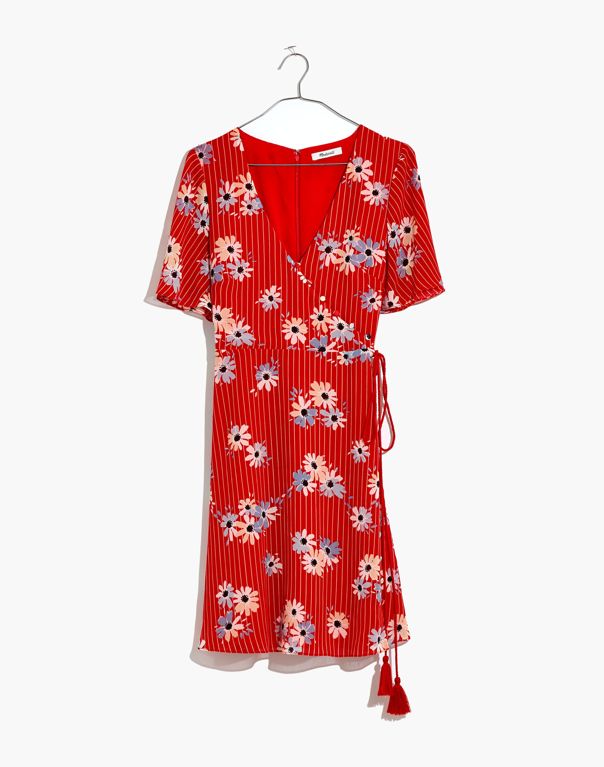 Button-Wrap Dress in Daisy Society