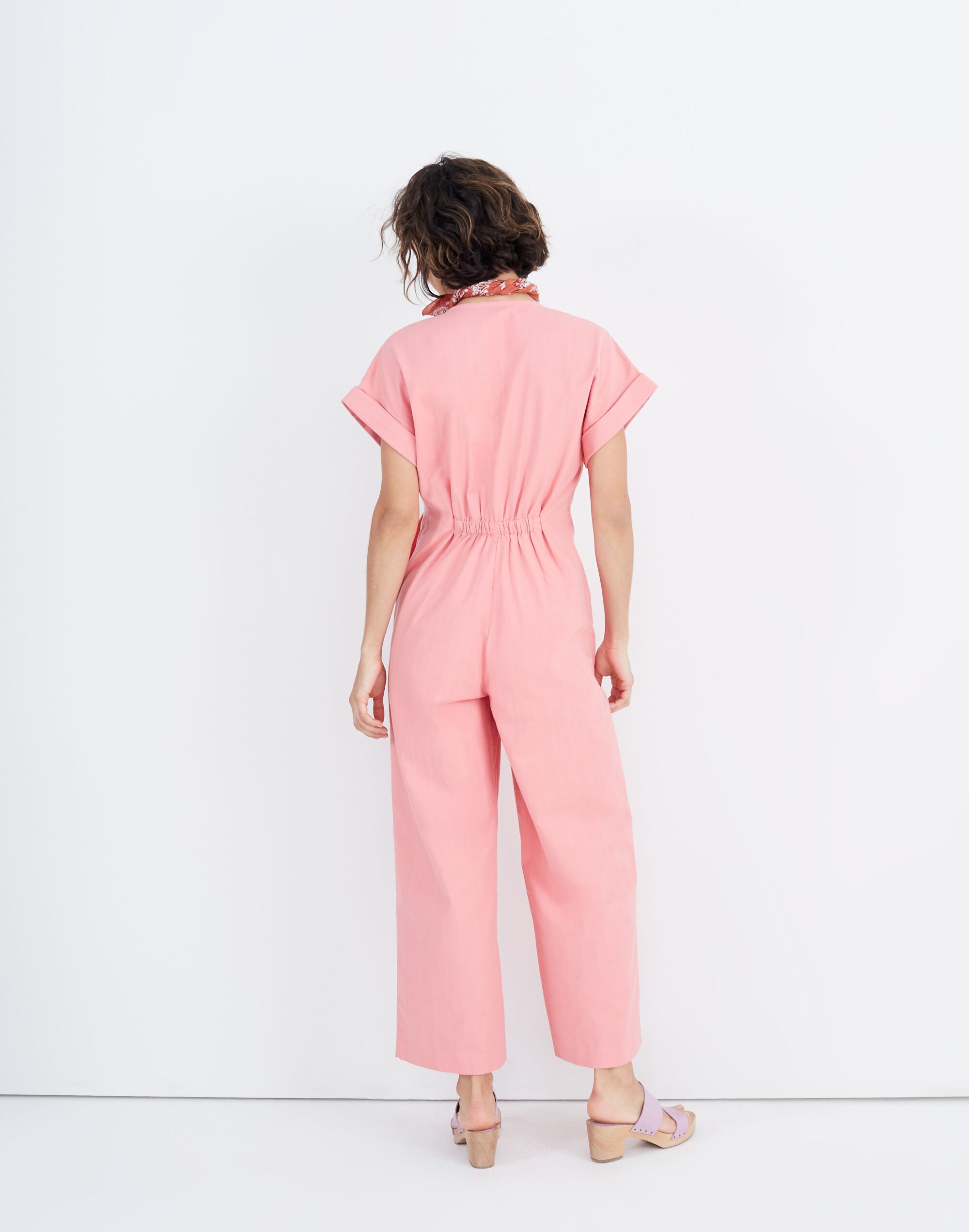 Button-Front Day Jumpsuit