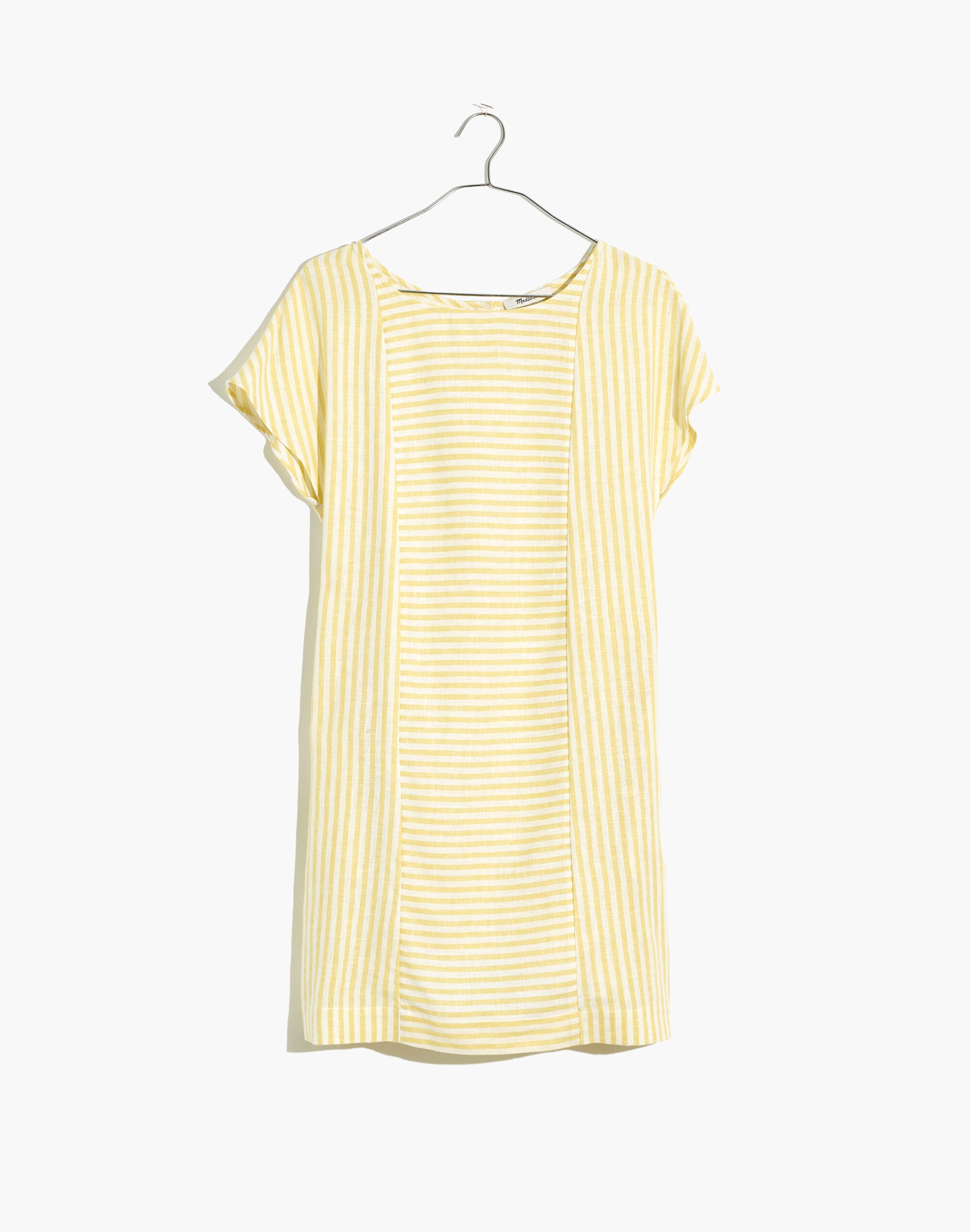 Stripe-Play Button-Back Dress