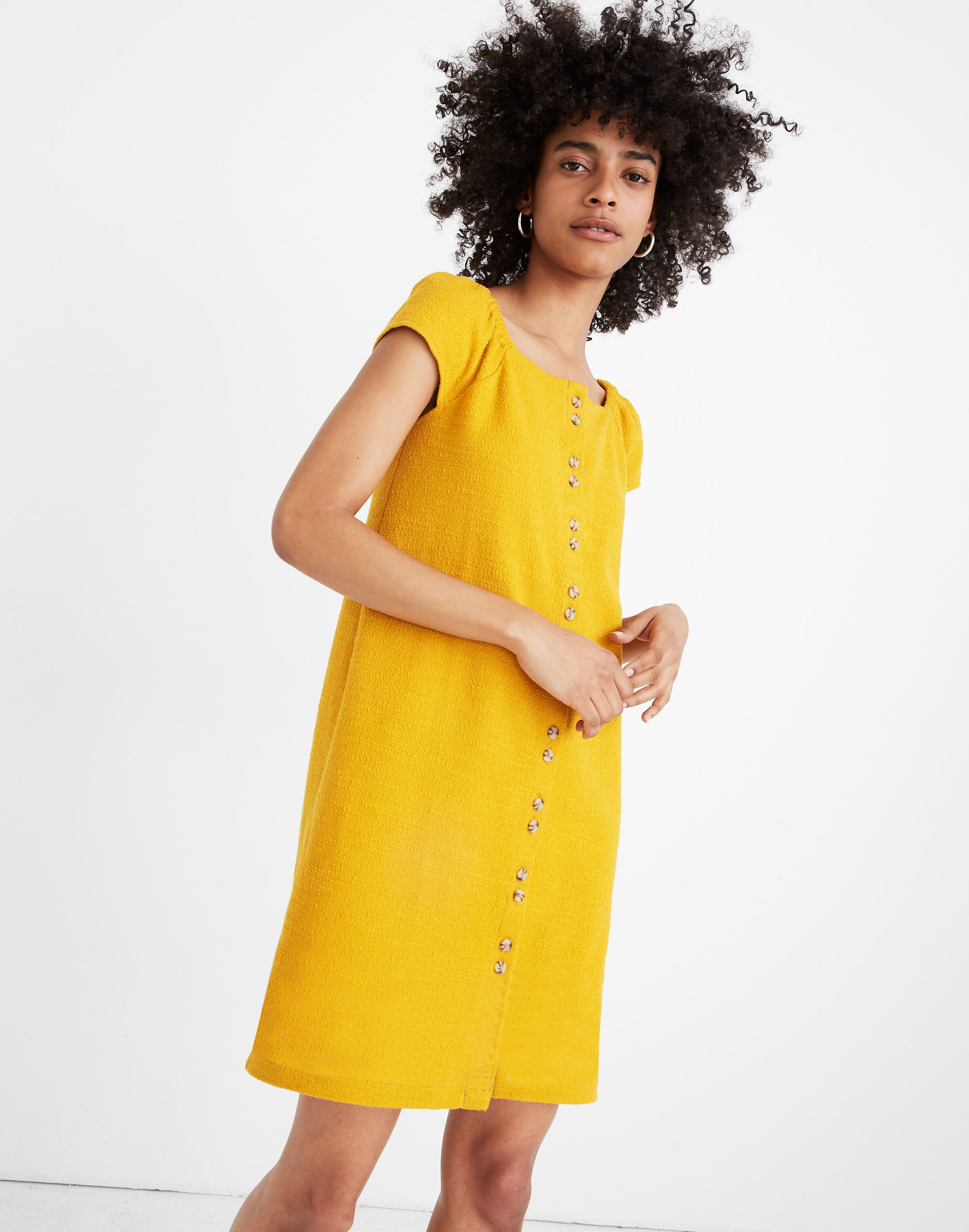 Texture &amp; Thread Cap-Sleeve Dress