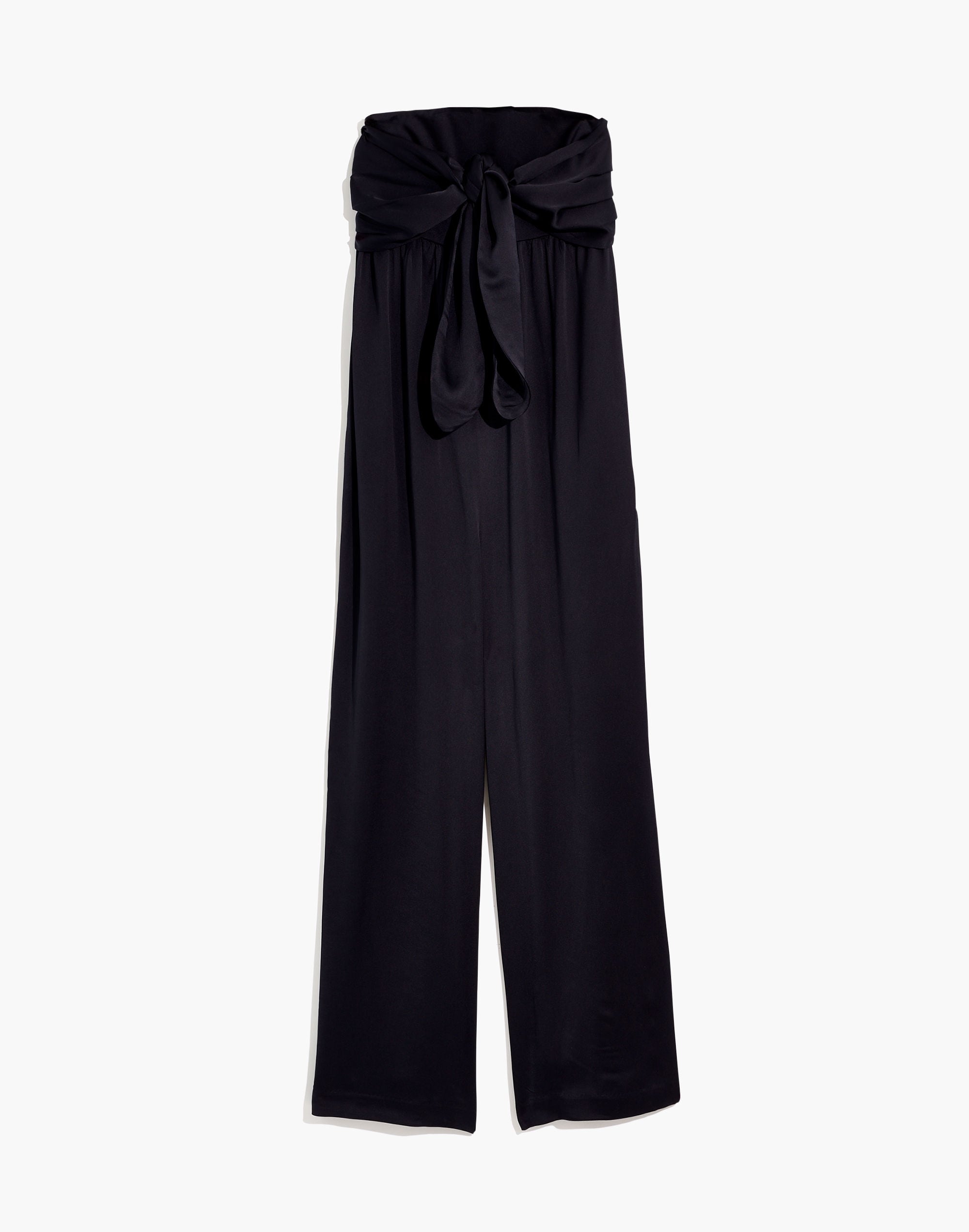 Petite Strapless Tie-Front Jumpsuit