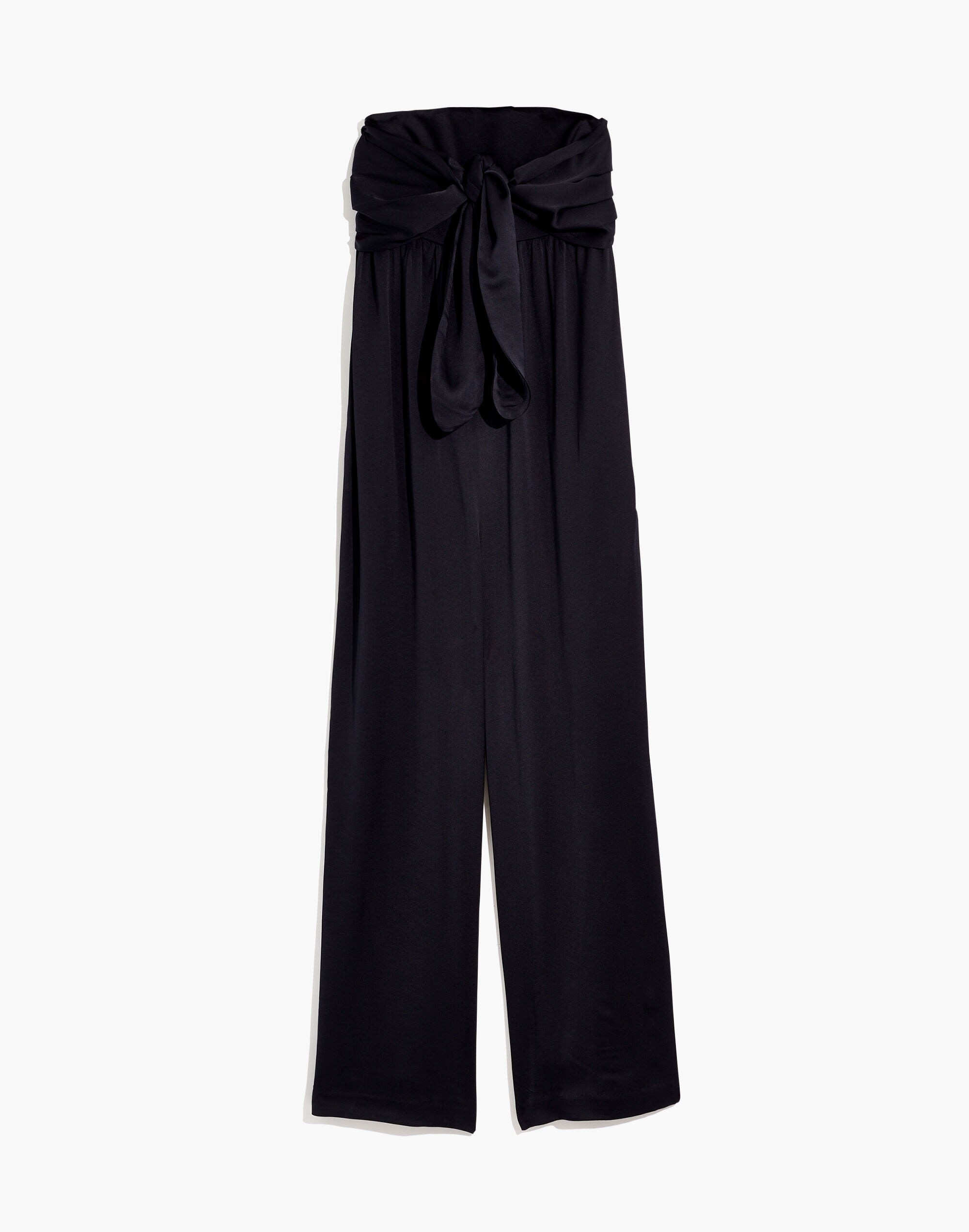 Strapless Tie-Front Jumpsuit