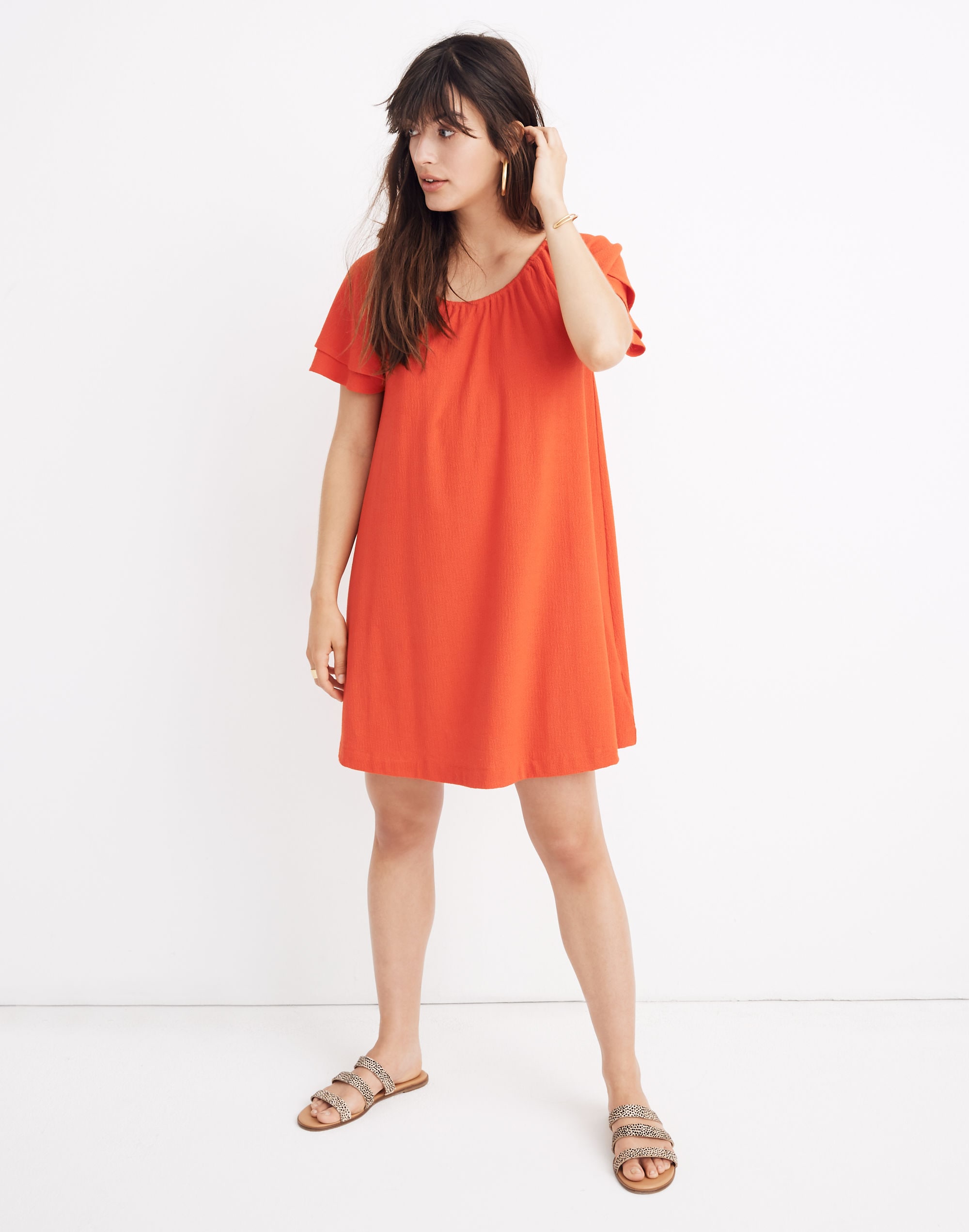 Texture &amp; Thread Tiered-Sleeve Dress