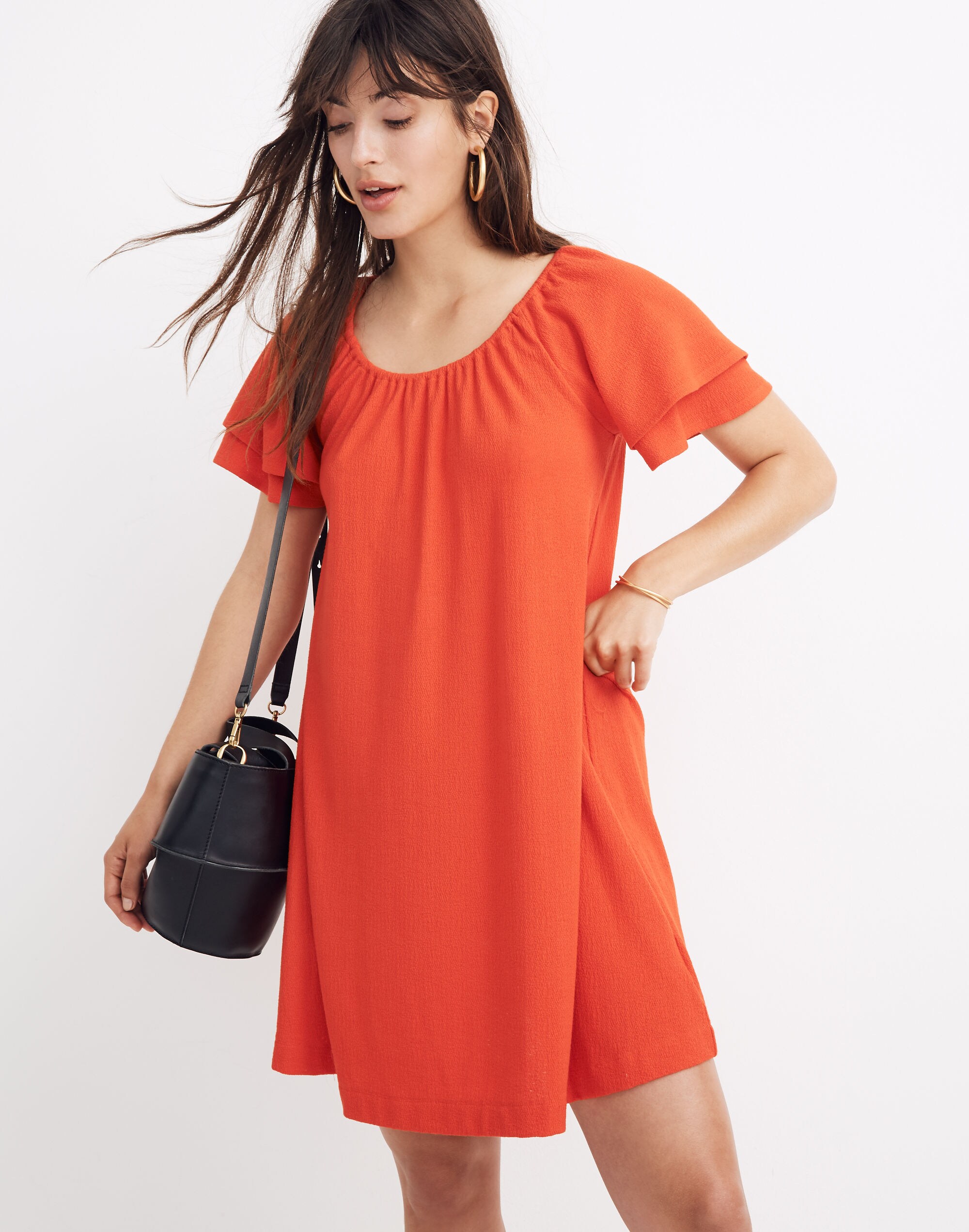 Texture &amp; Thread Tiered-Sleeve Dress