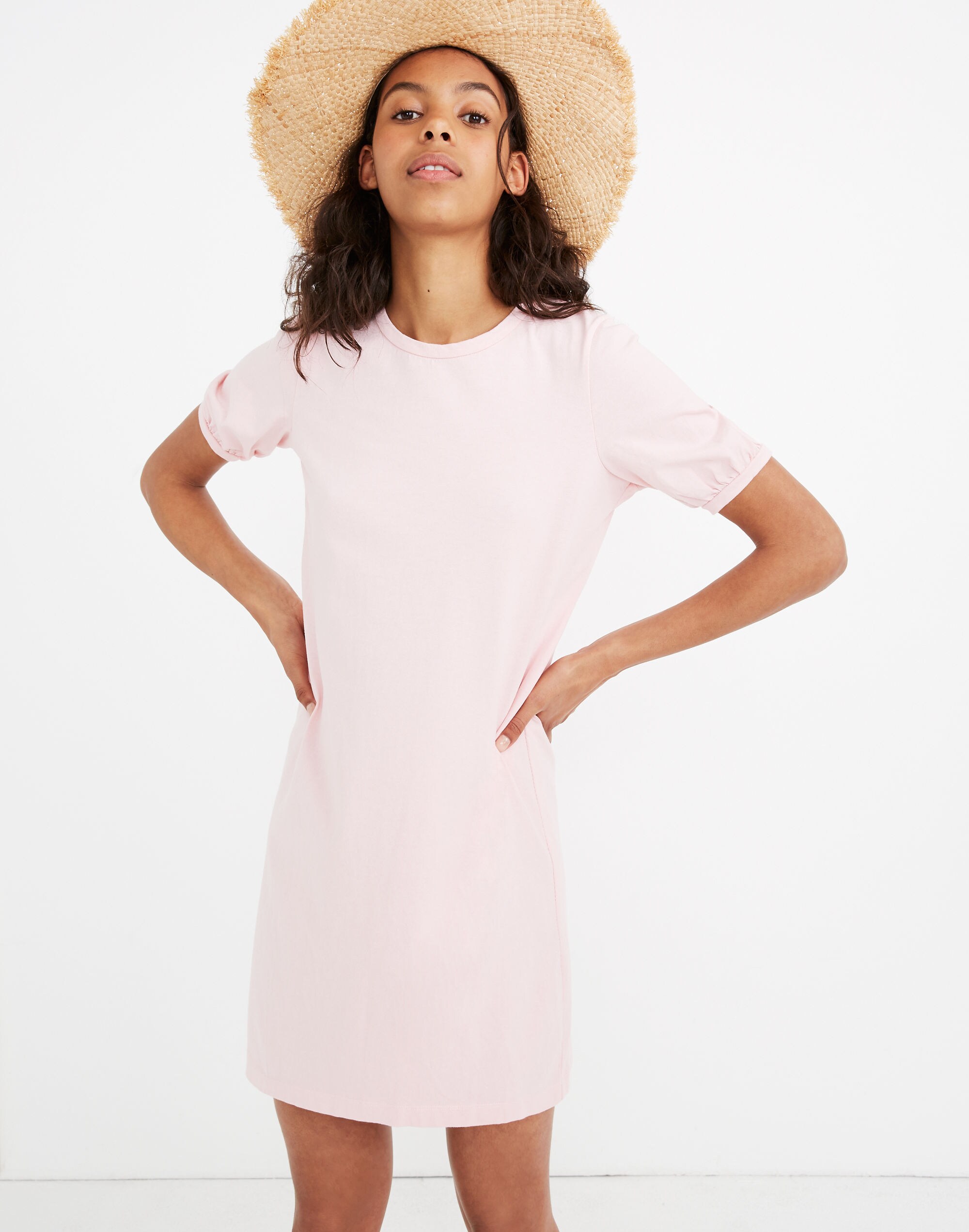 Puff-Sleeve Tee Dress