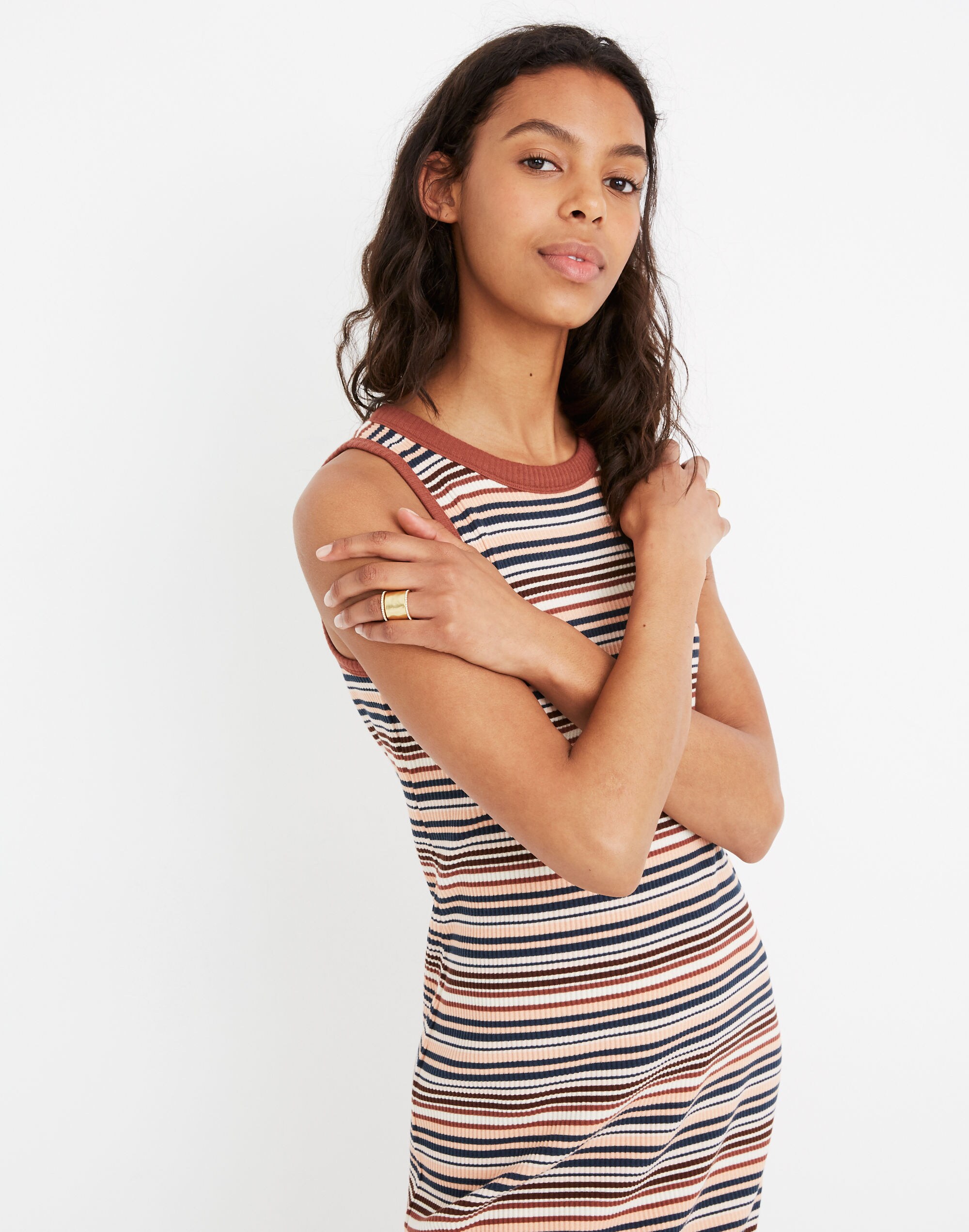 Striped Tank Midi Dress
