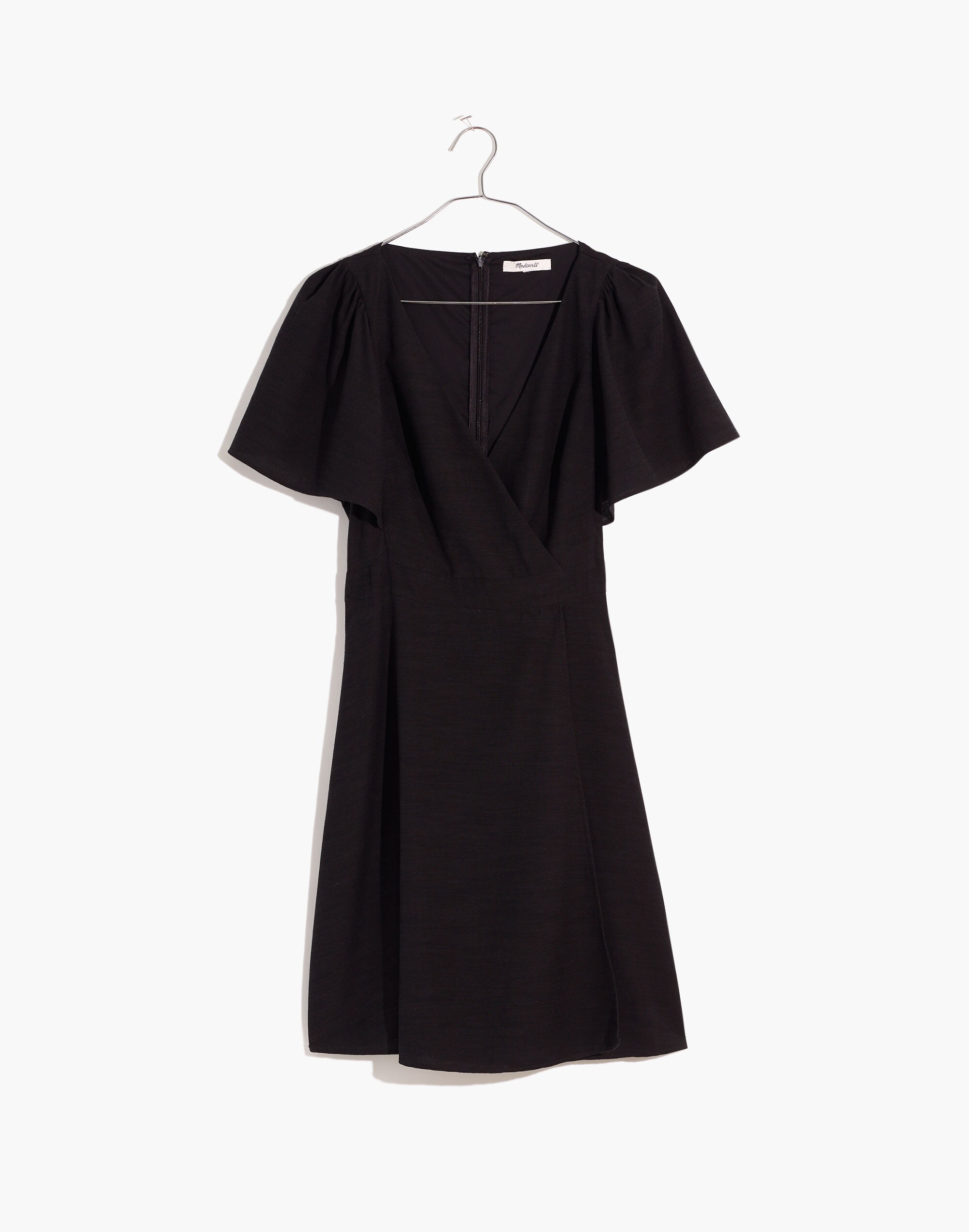 Cape-Sleeve Mini Dress