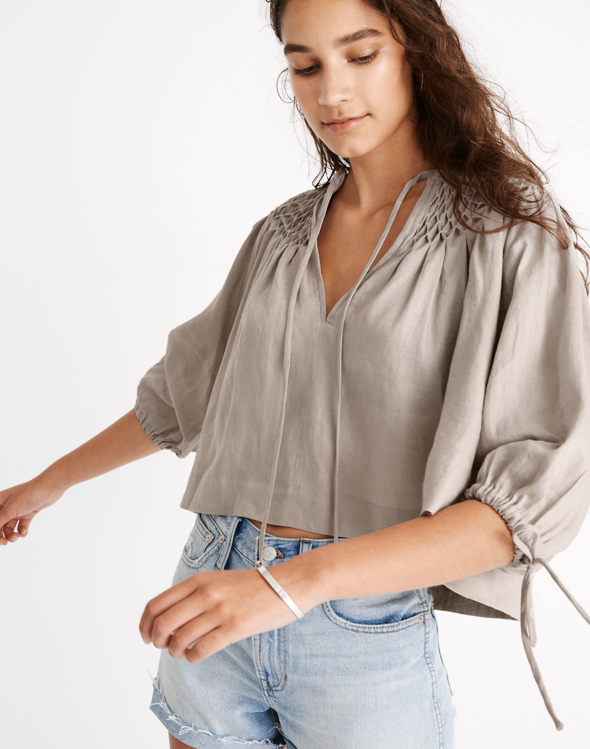 Innika Choo Hope Filthorts Smocked Top