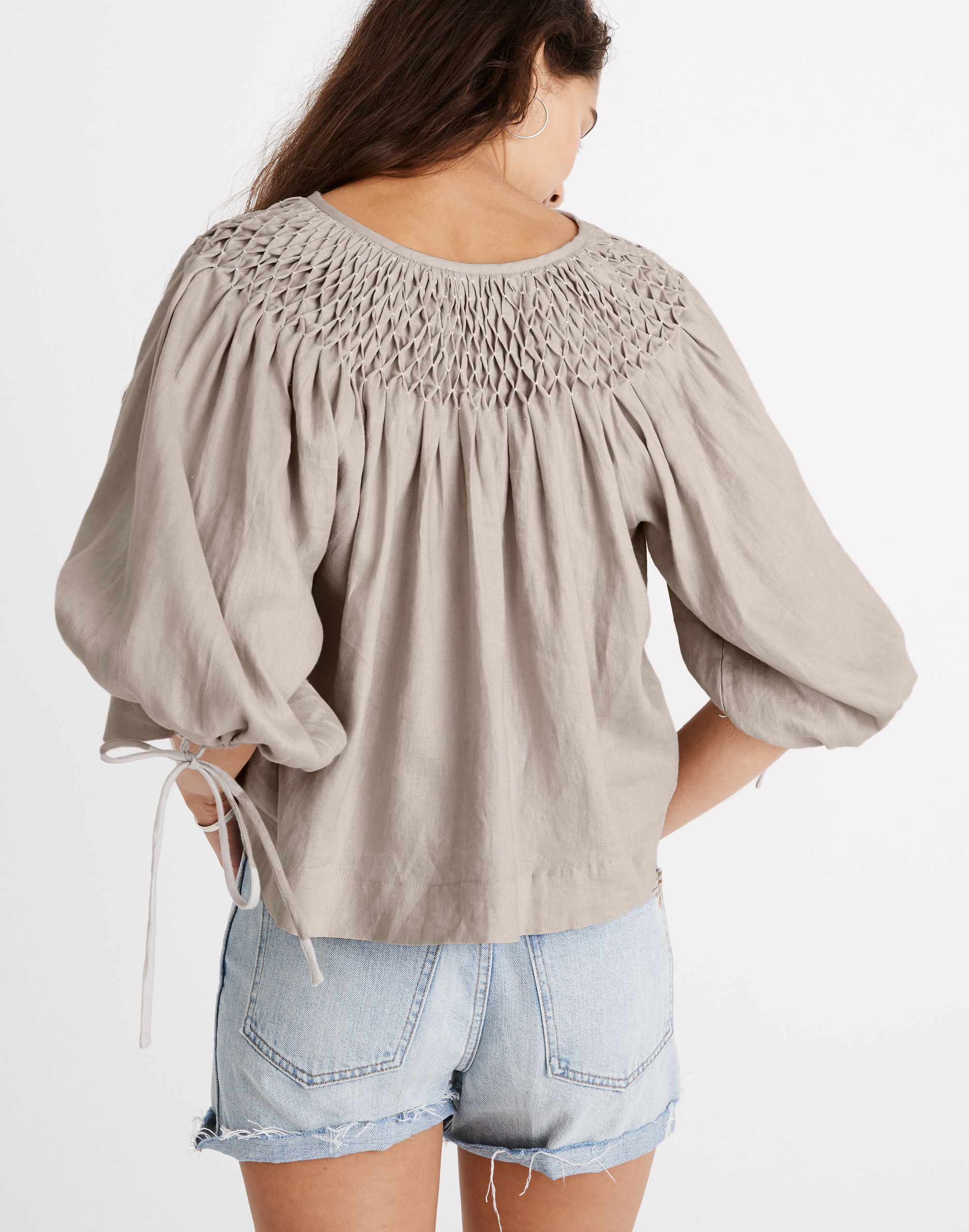 Innika Choo Hope Filthorts Smocked Top