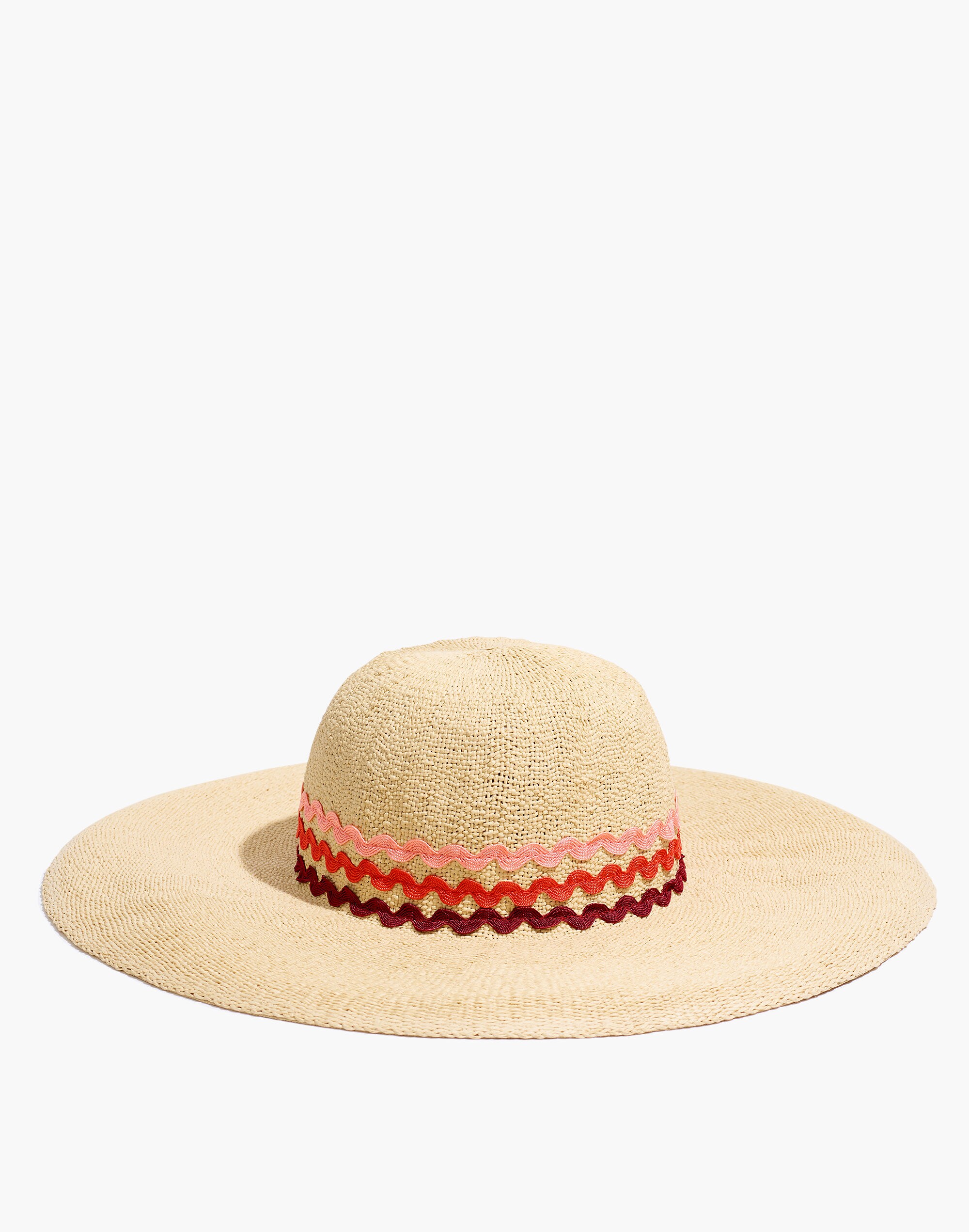 madewell x biltmore&reg; rickrack straw hat