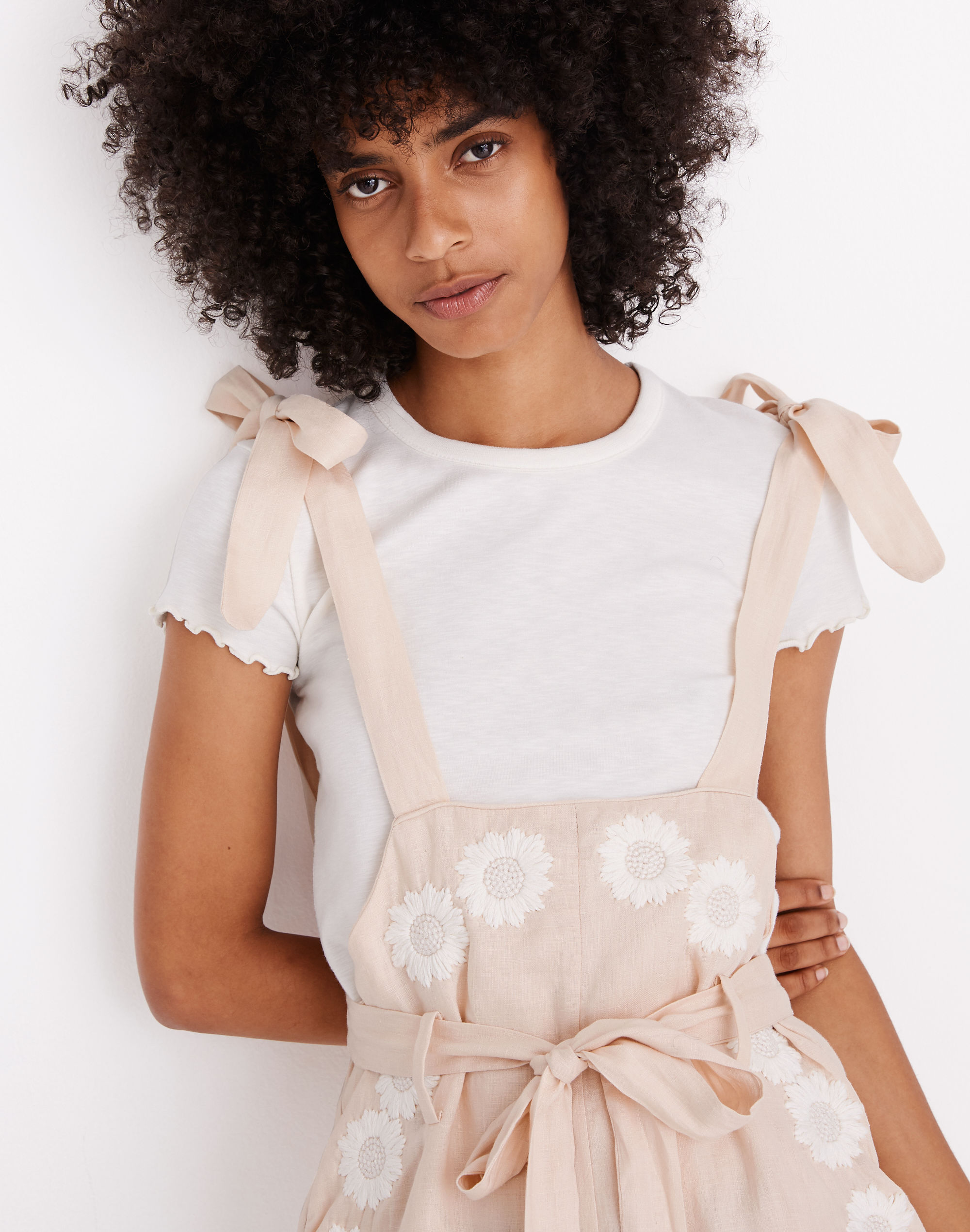 Innika Choo Berry Bard Floral Embroidered Romper