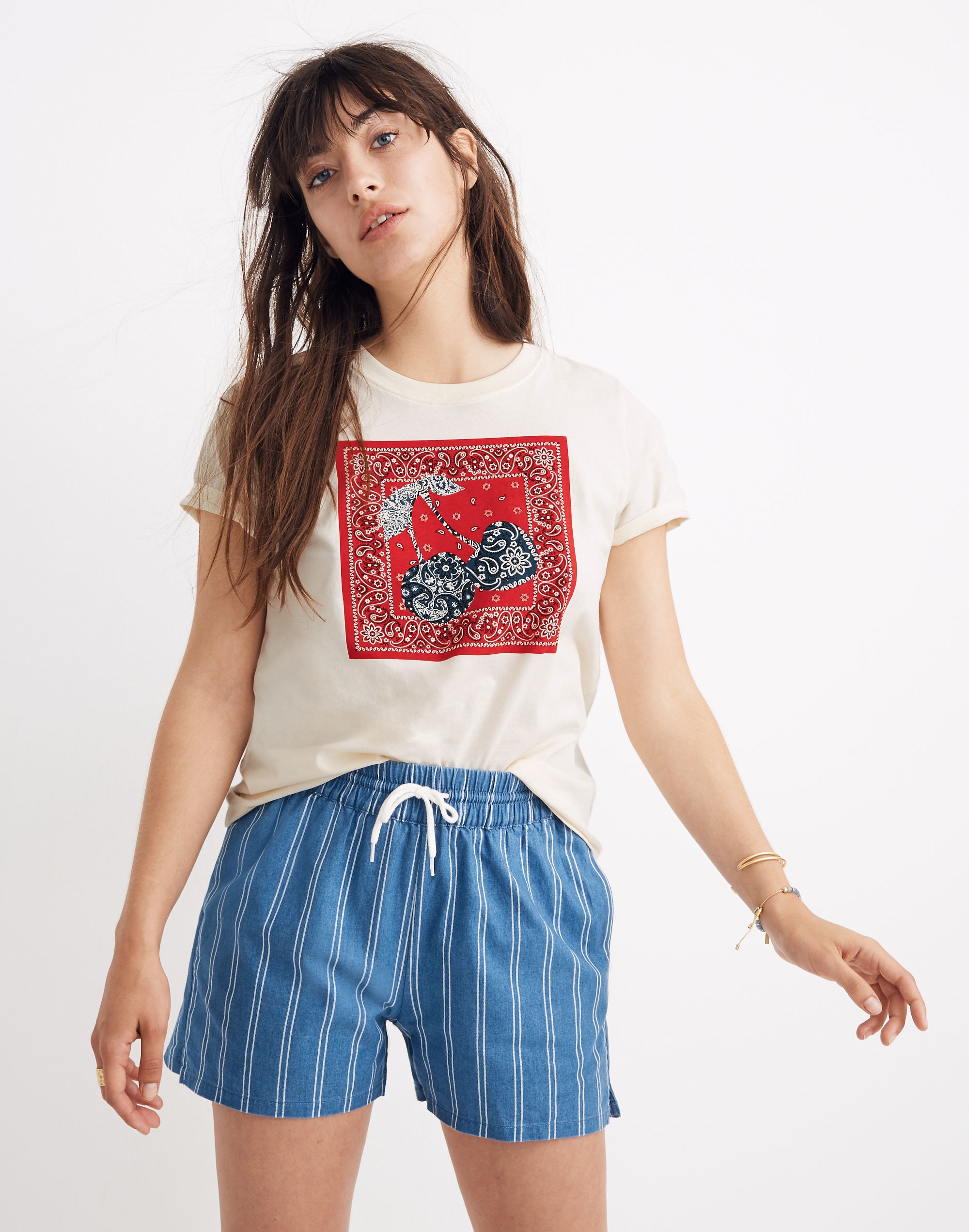 bandana cherry graphic tee