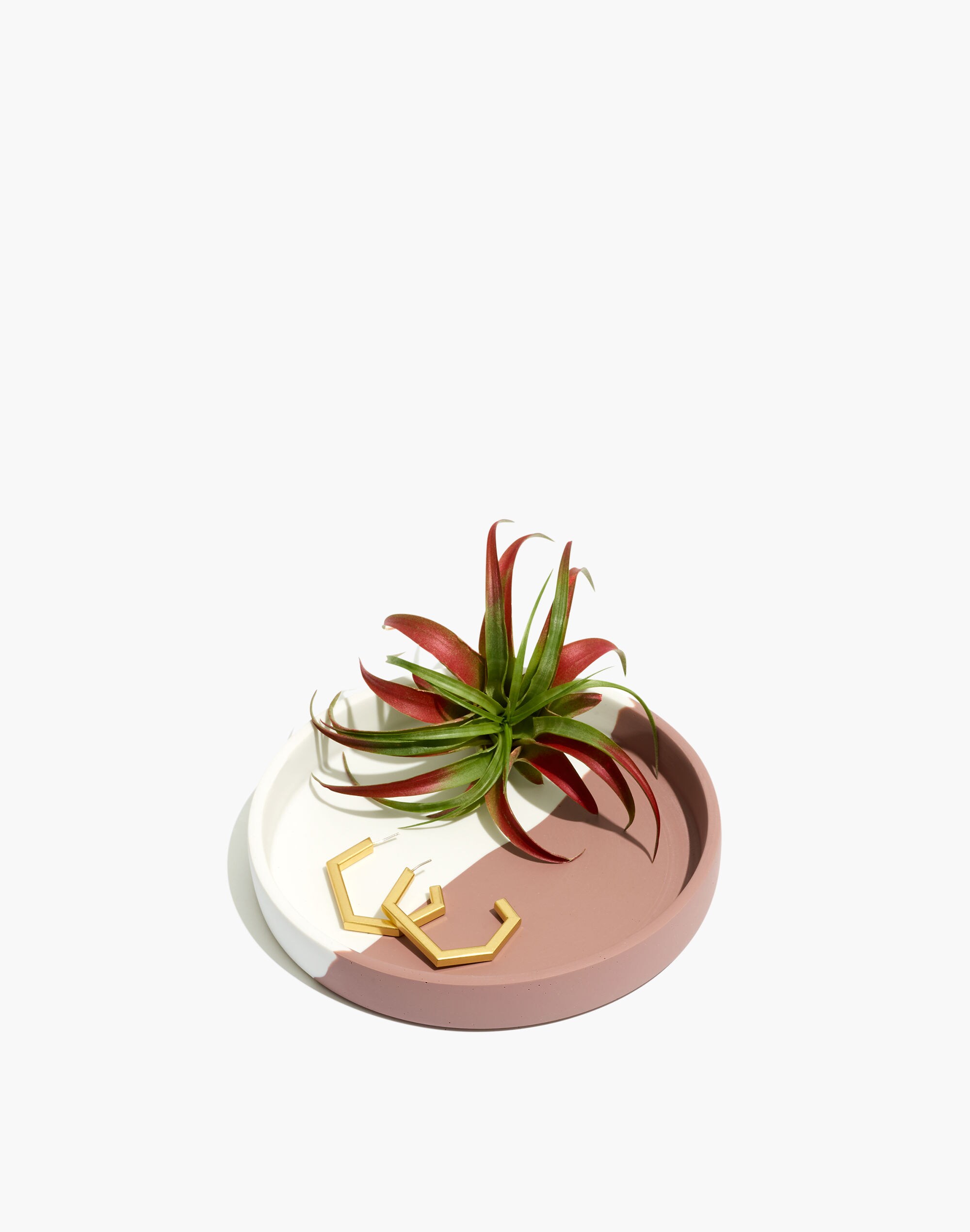 Madewell x Capra Designs Medium Even-Steven Tray in Rose and White