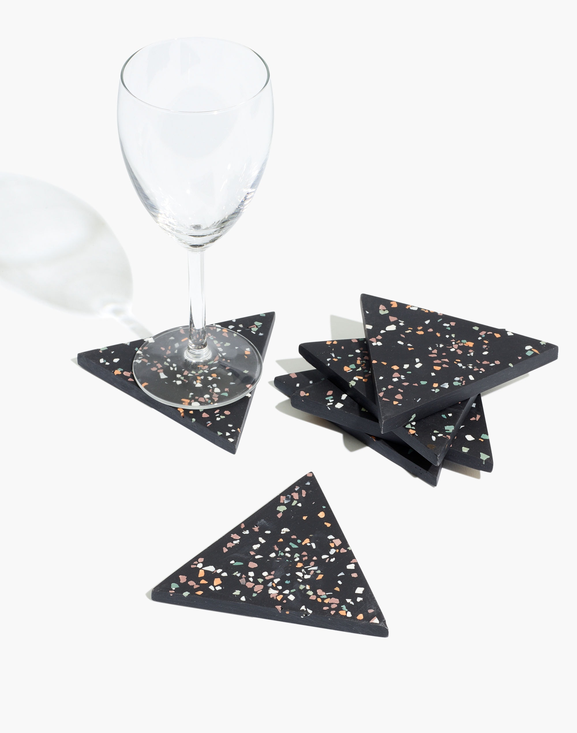 Madewell x Capra Designs Six-Piece Terrazzo Coaster Set