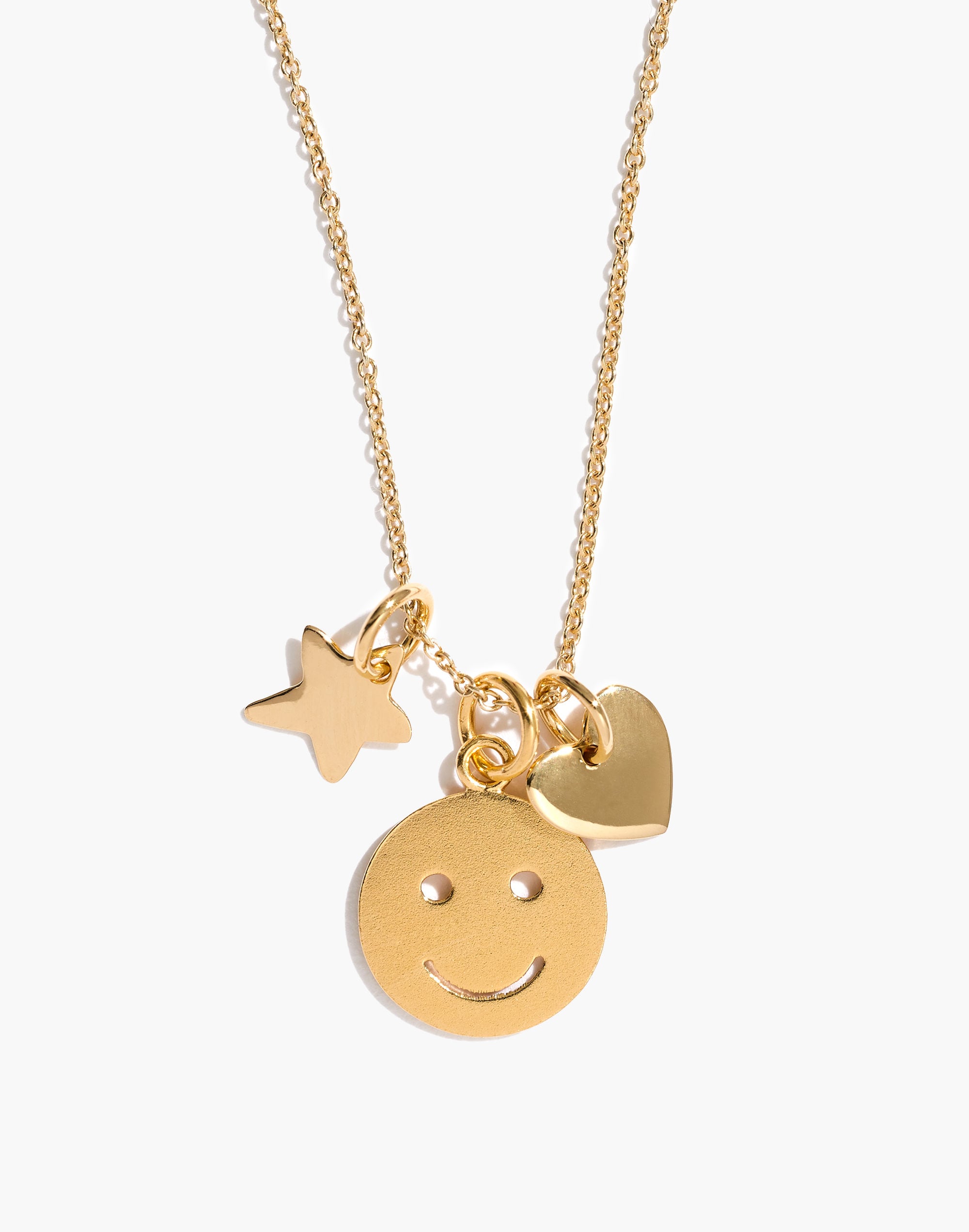 14k Gold Smiley Face Charm