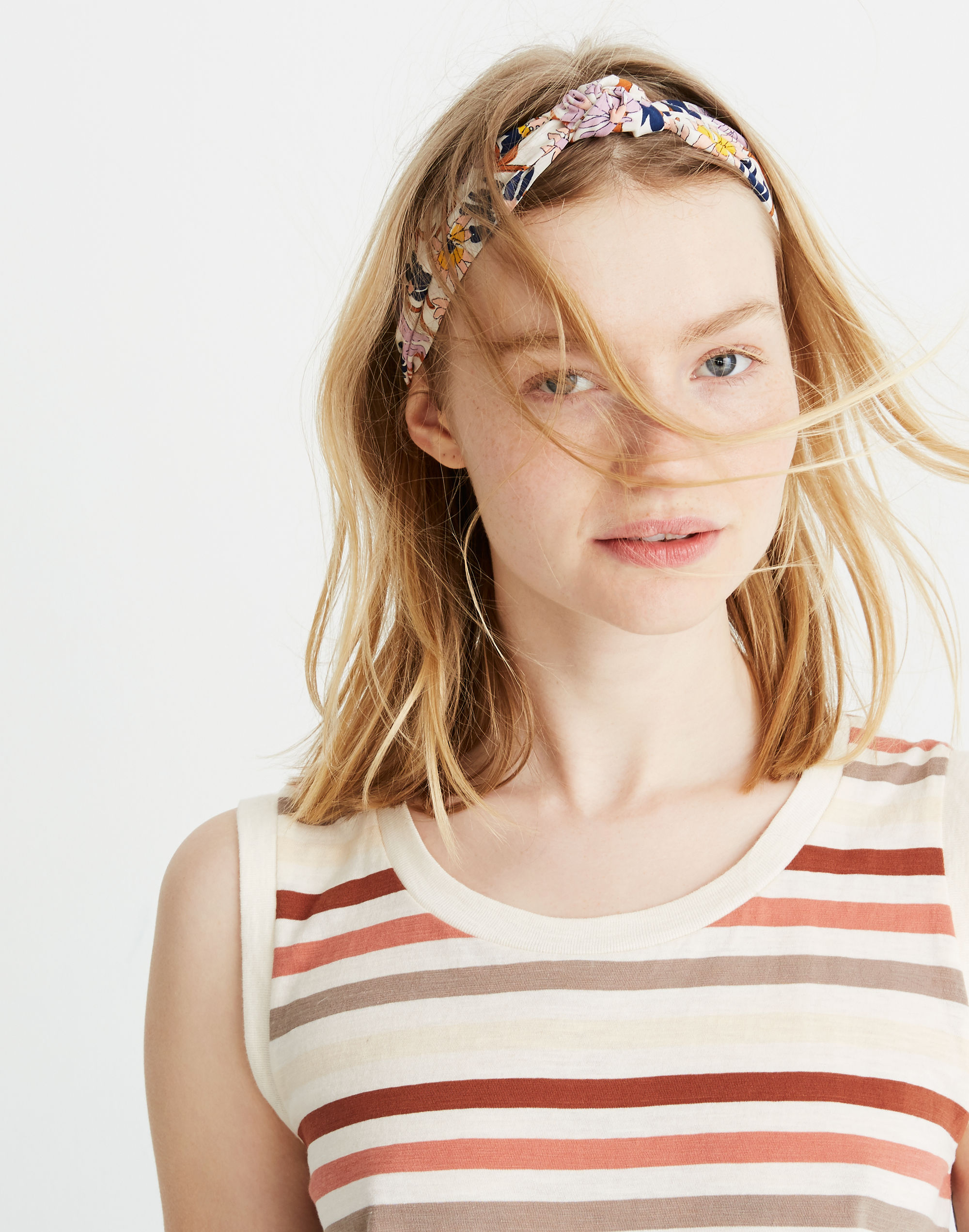 Knotted Headband in Wildflower Garden