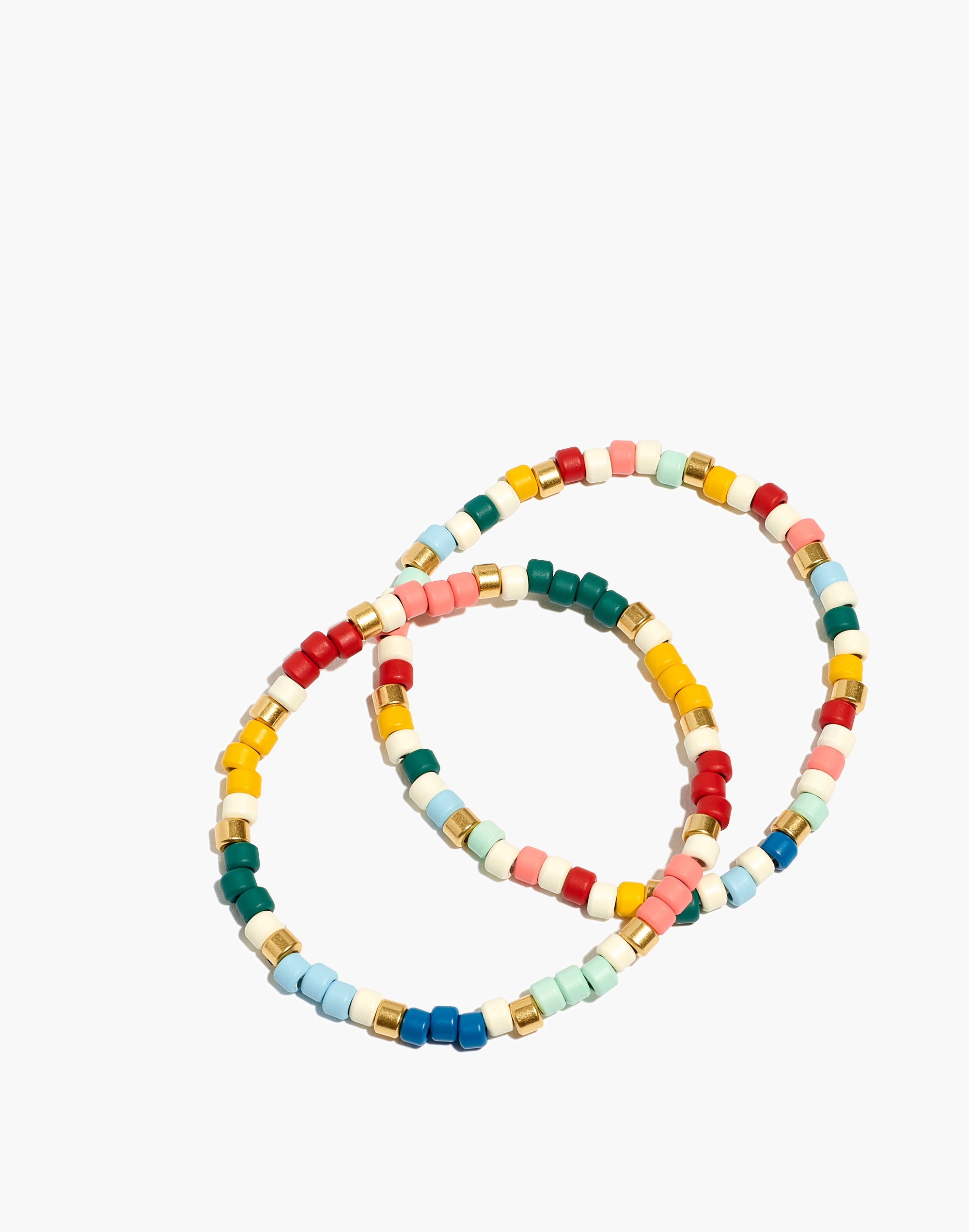 Enamel Beaded Bracelet Set