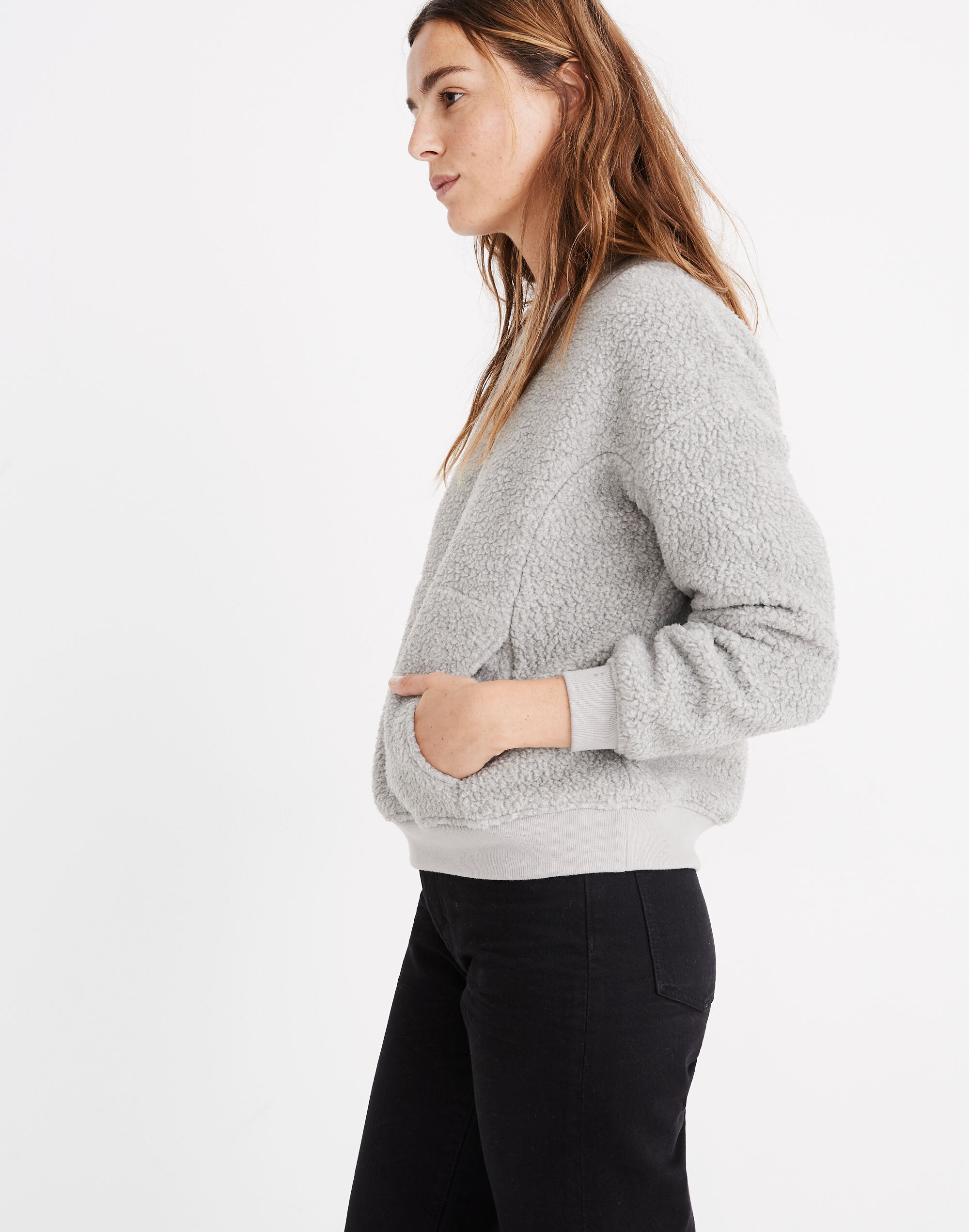 Polartec® Fleece Crewneck Sweatshirt | Madewell