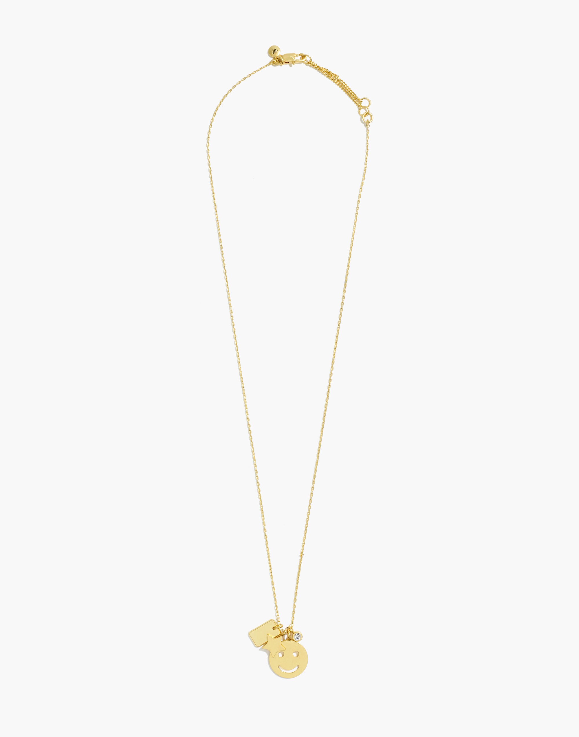 Smiley Face Charm Necklace