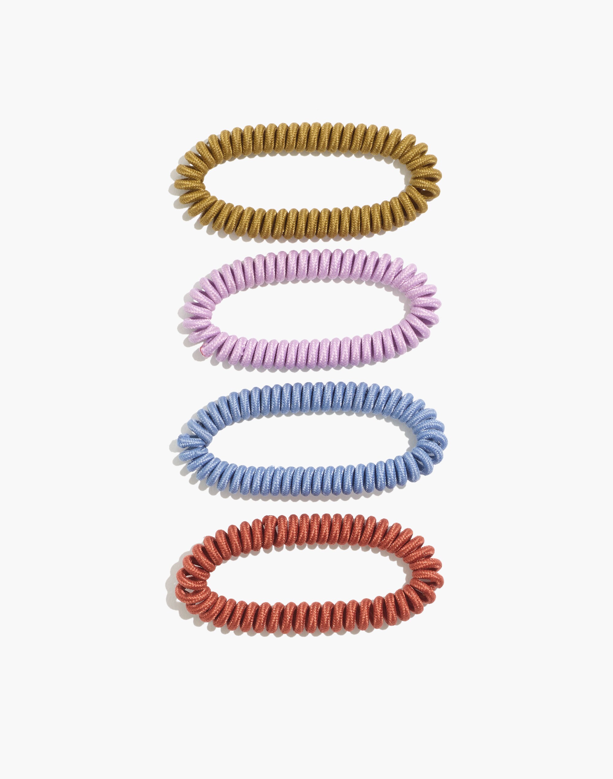 Four-Pack Spiral Hair Ties