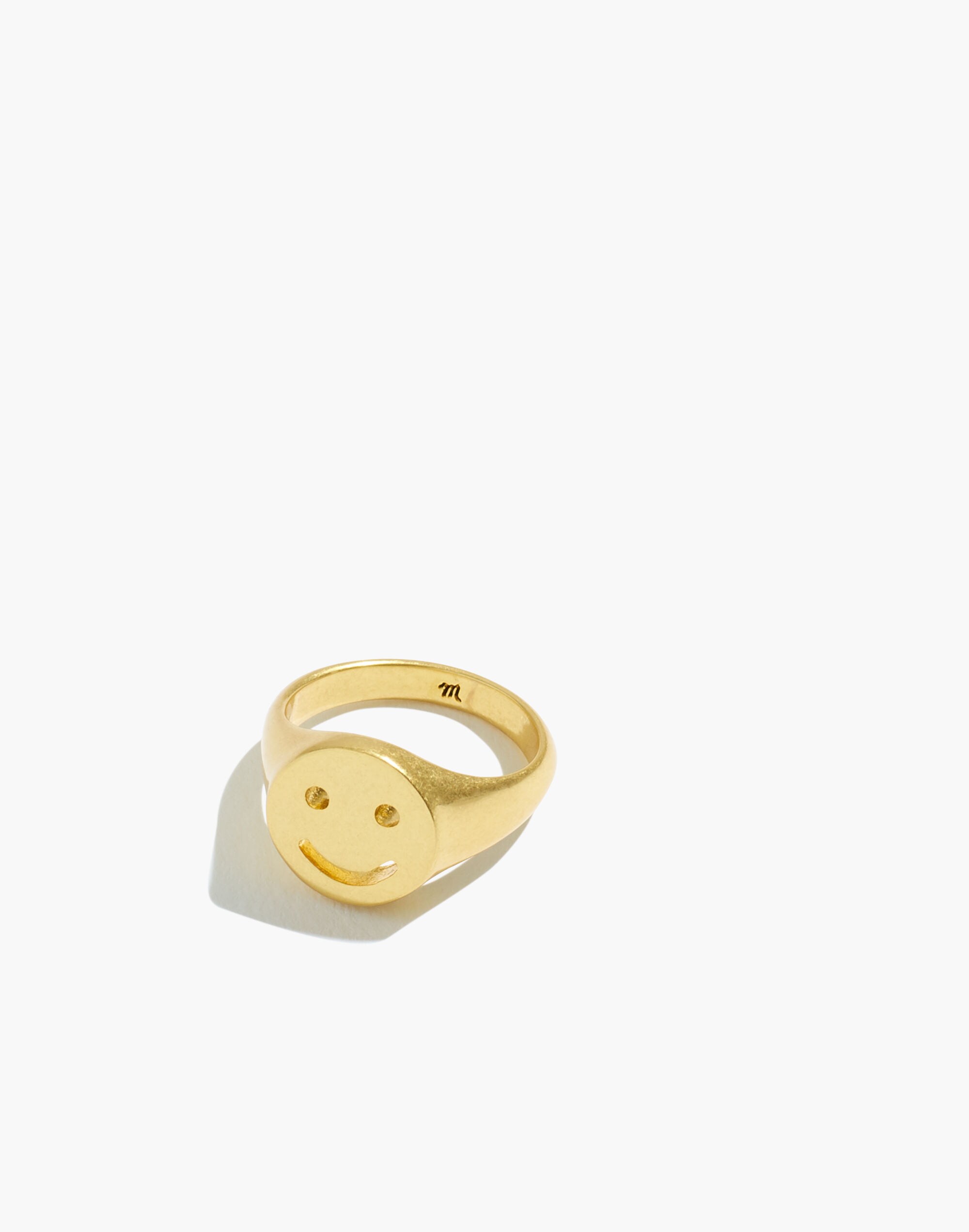 Smiley Face Signet Ring